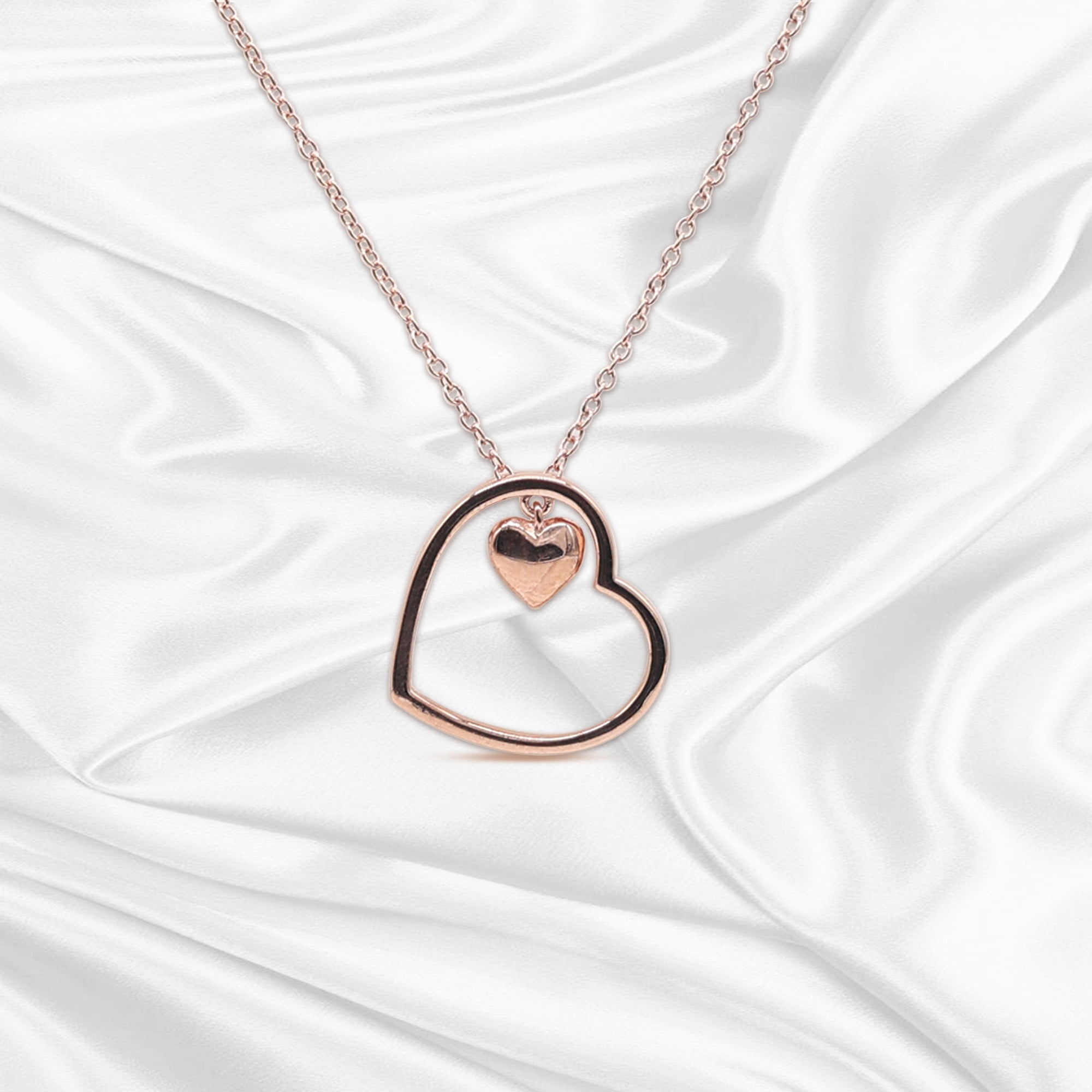 Dual Heart Embrace Pendant