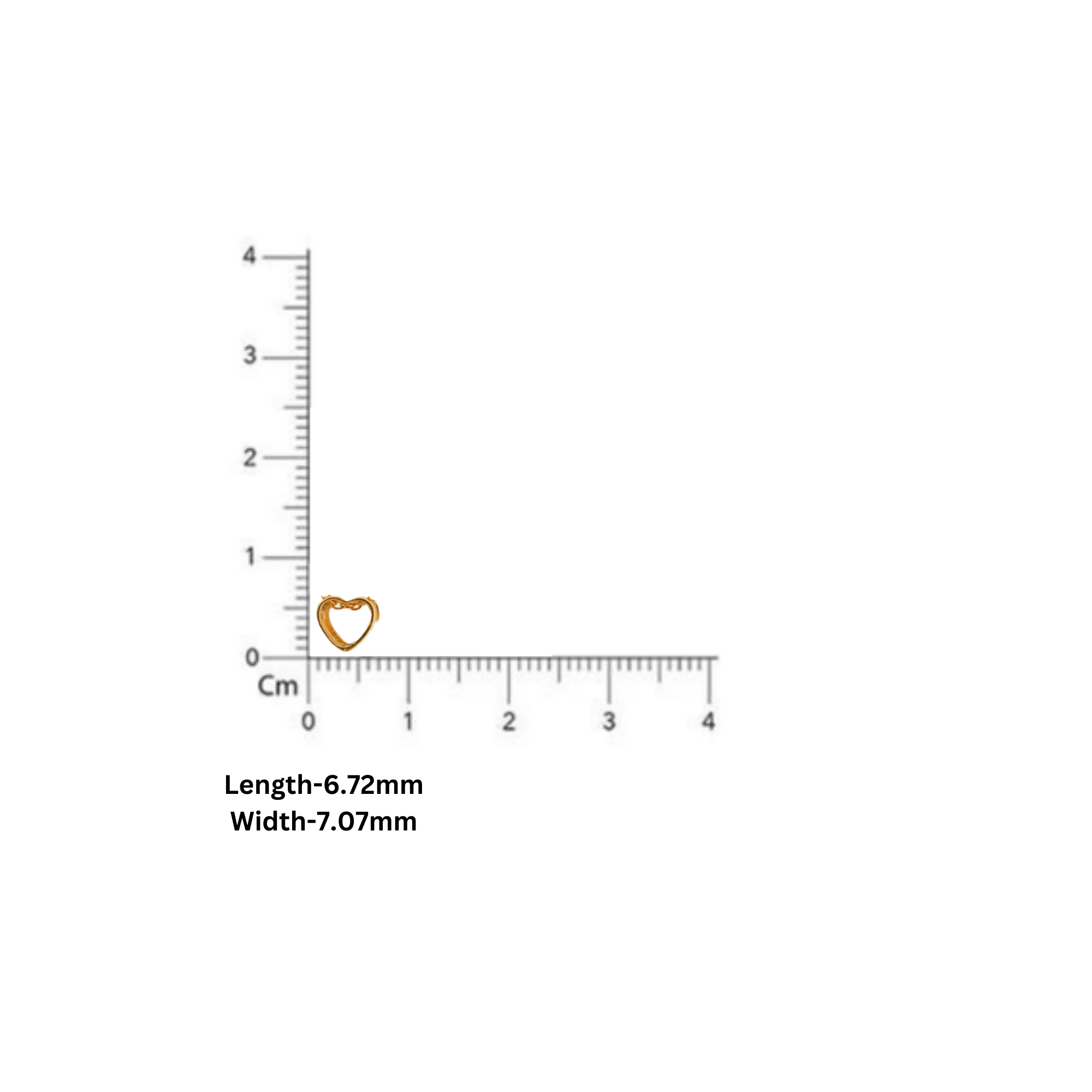 925 Sterling Silver Miniature Heart Pendant AUS-1146