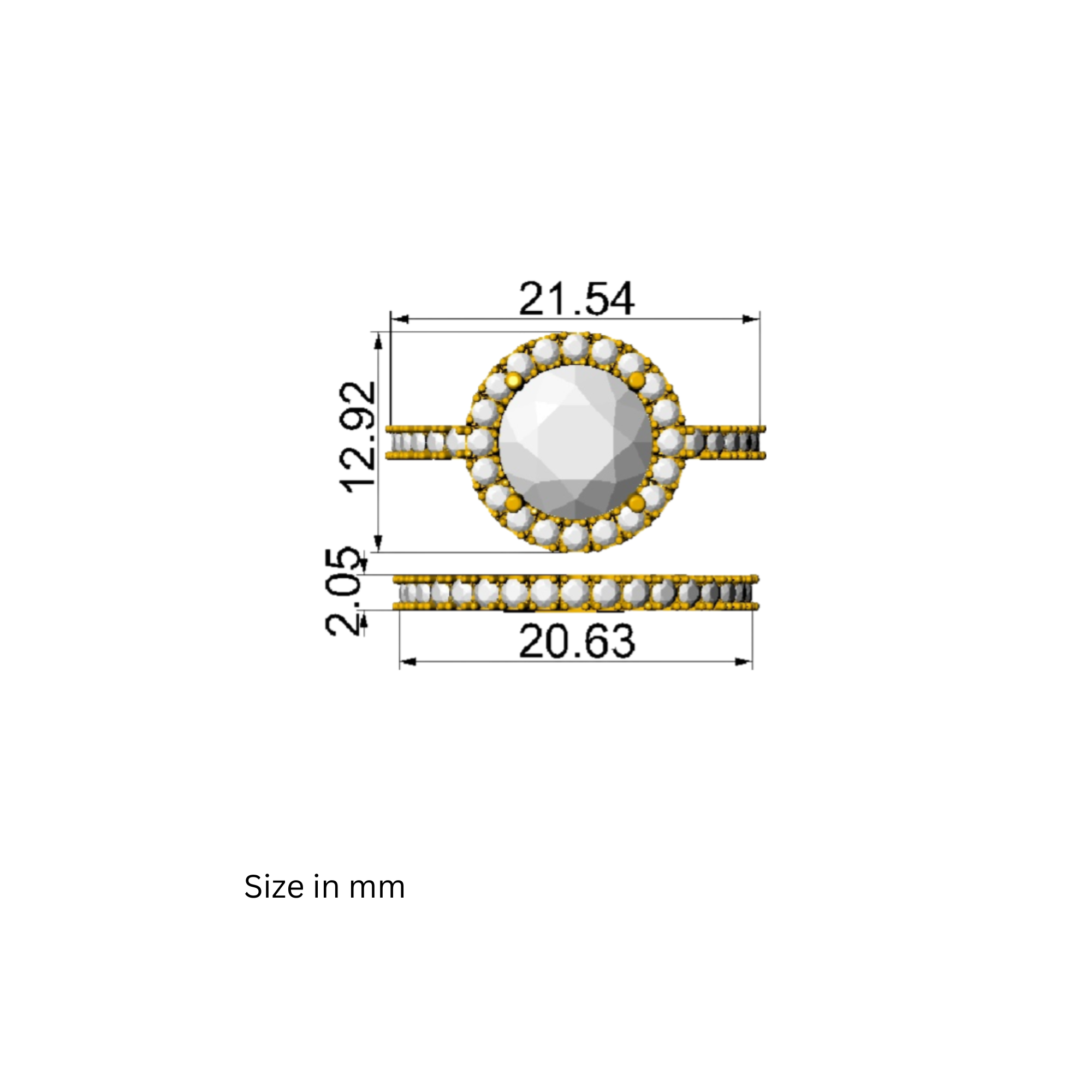 Glow Nest Cushion Adjustable Ring