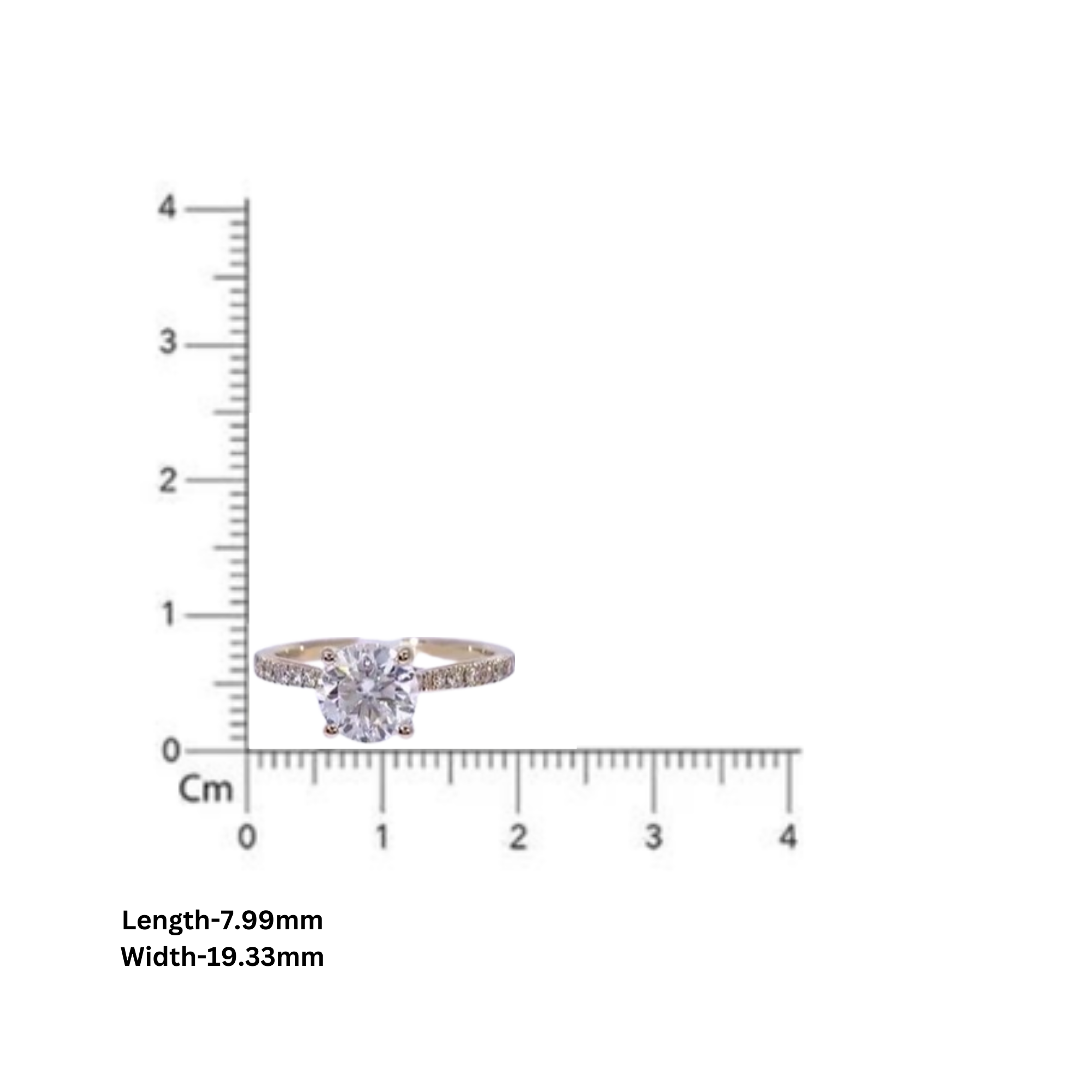 Radiant Round Solitaire Adjustable Ring