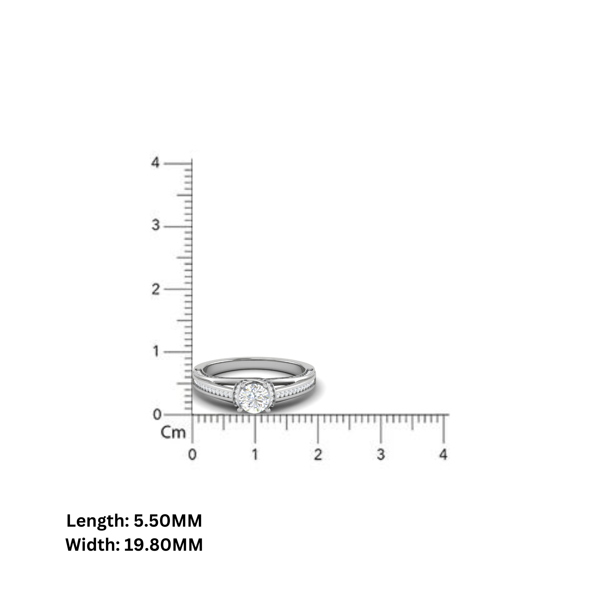 White Gold Adjustable Silver Crisscross Pave Band Diamond Ring For Woman