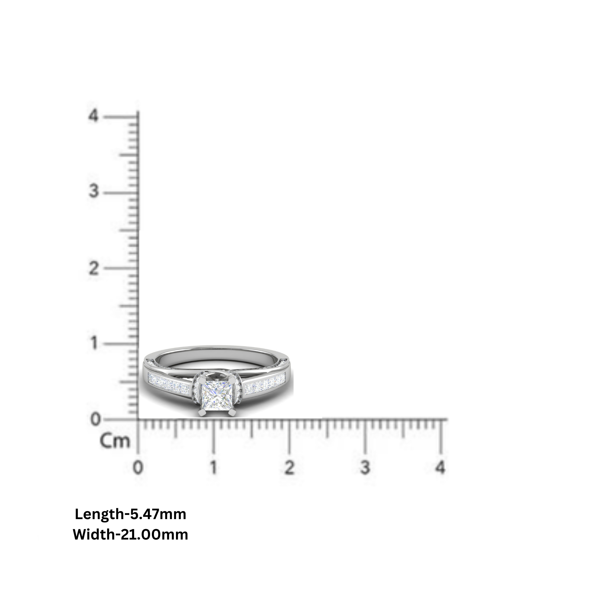 White Gold Adjustable Silver Twisted Brilliant Cut Eternity Ring For Woman