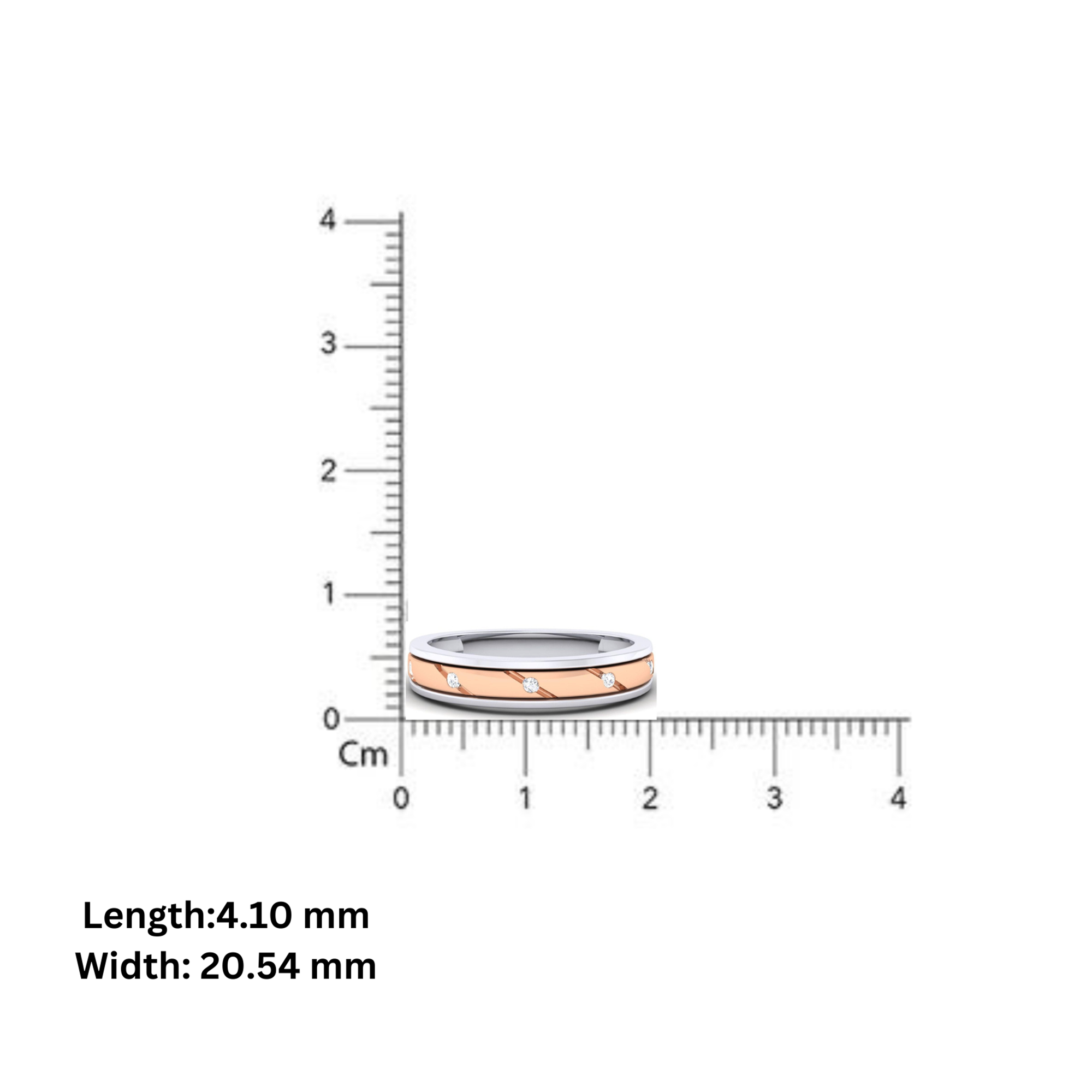 Adjustable Elegant Silver Rose Gold Dual Tone Layered Band