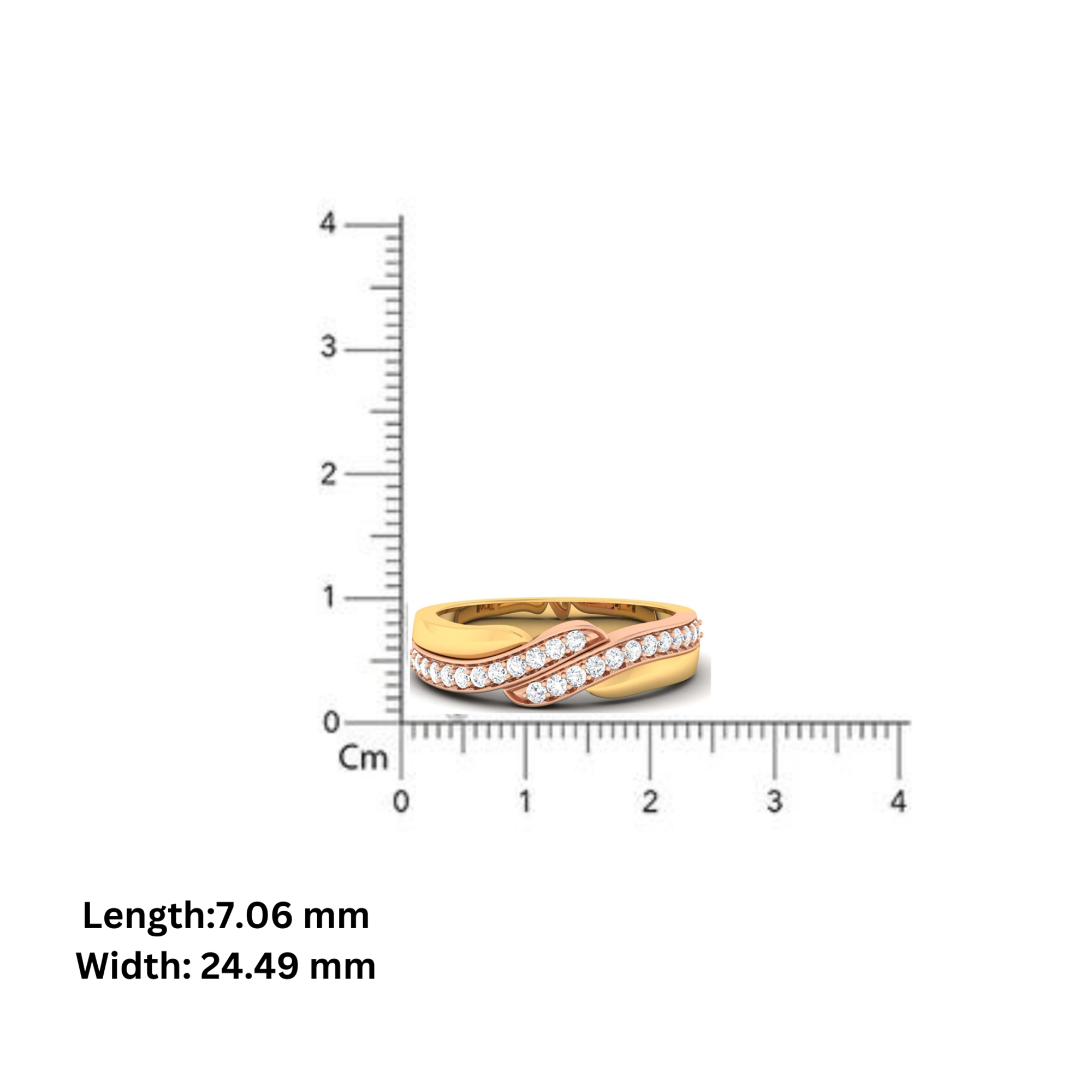 Adjustable Luxury Silver Yellow & Rose Gold Twisted Band