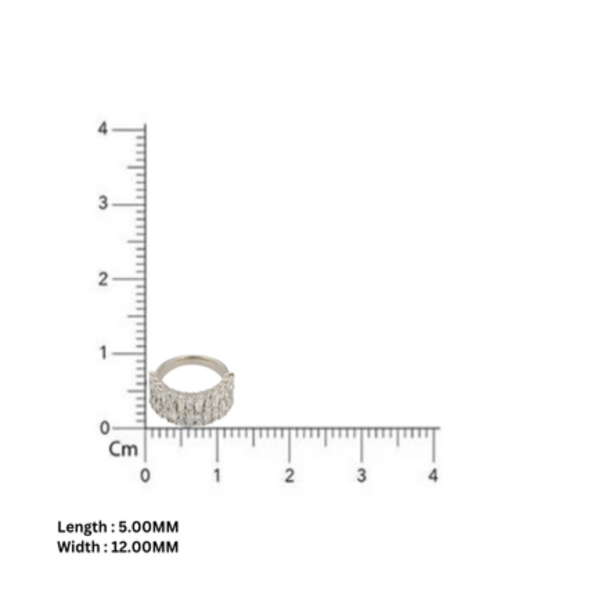 Sterling Silver Unique Adjustable Dual-Row Baguette and Round Diamond Rose Gold Band For Women