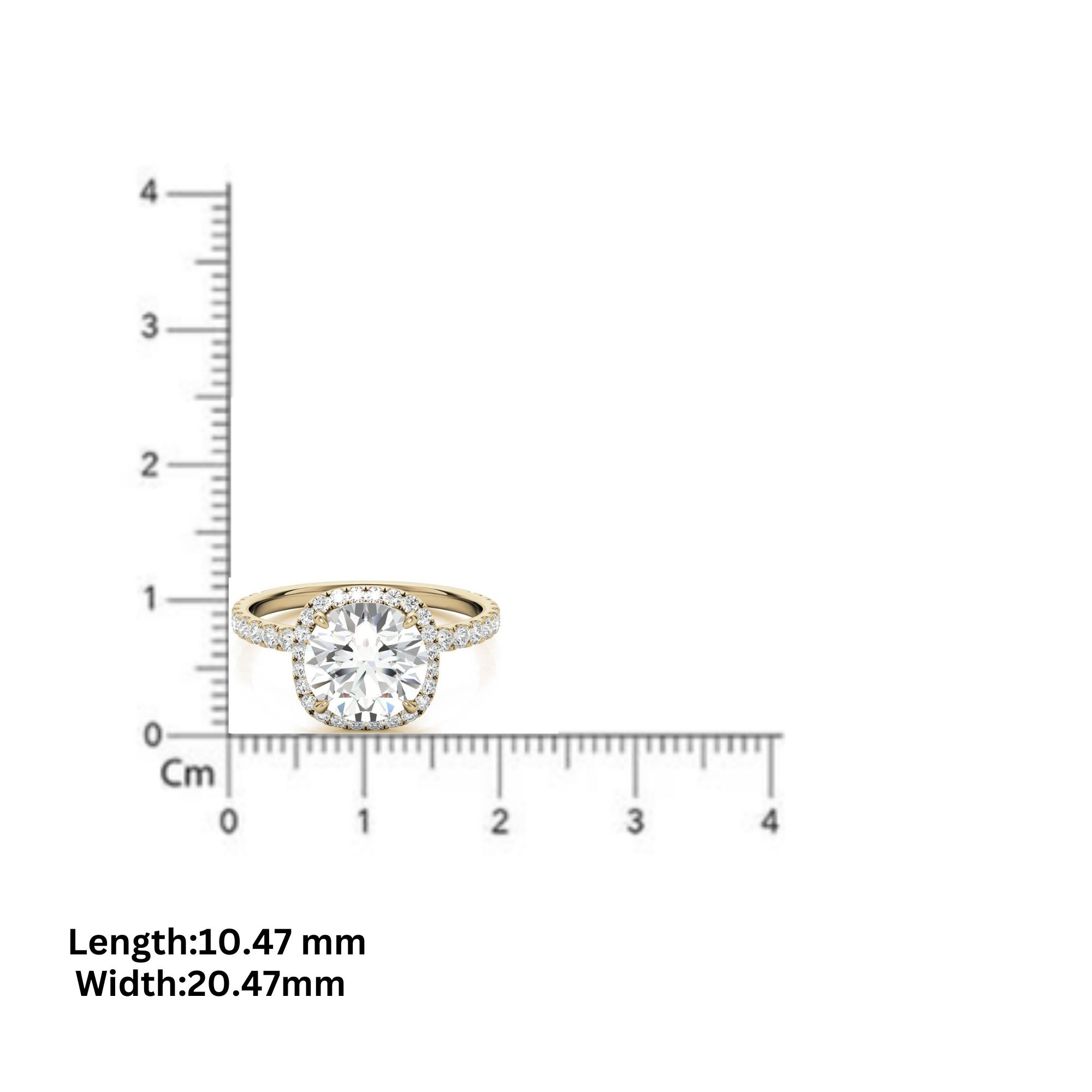 Sterling Silver Luxury Adjustable Cushion-Cut Diamond Rose Gold Halo Ring For Women
