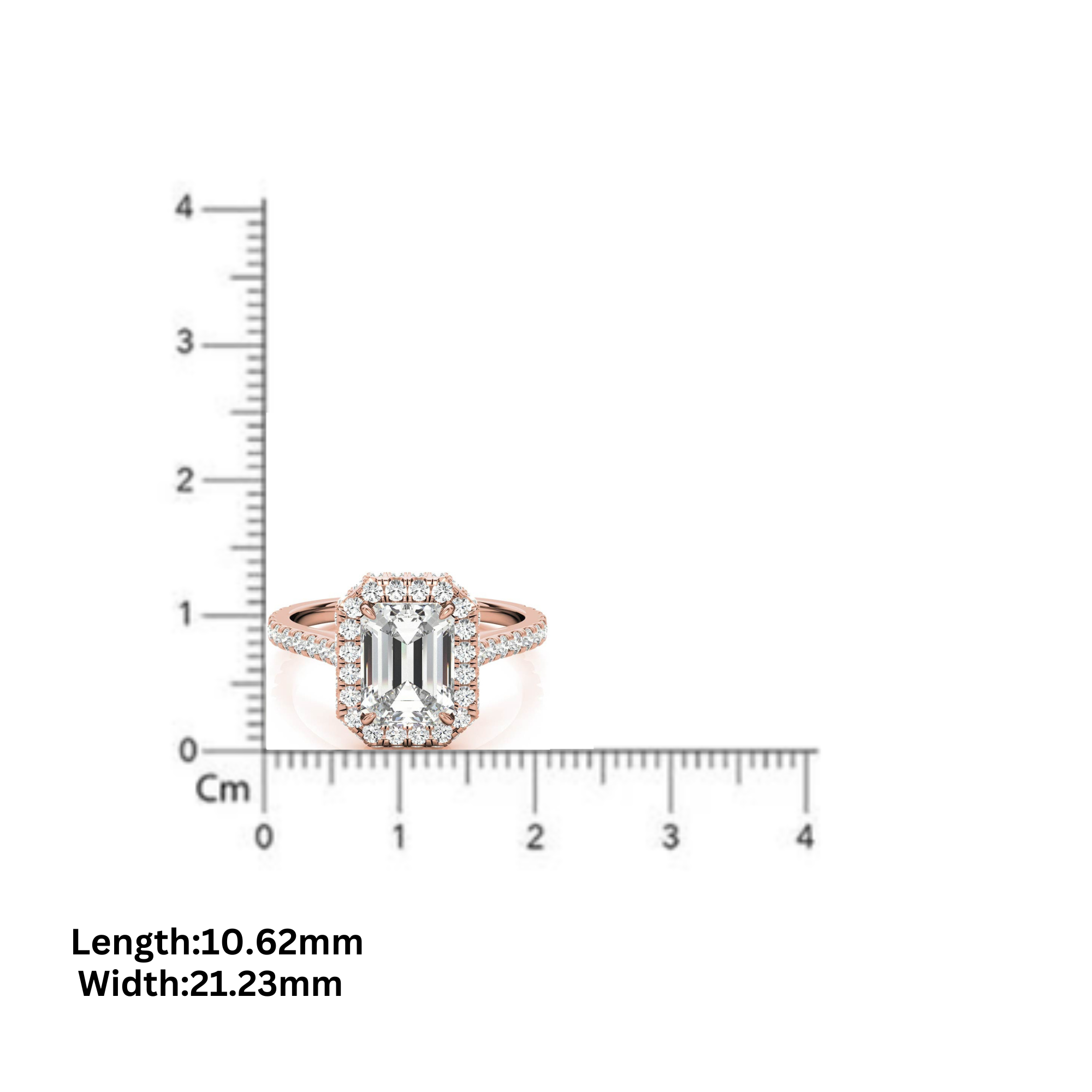 Adjustable Sterling Silver Engagement Yellow Gold Emerald-Cut Ring For Woman