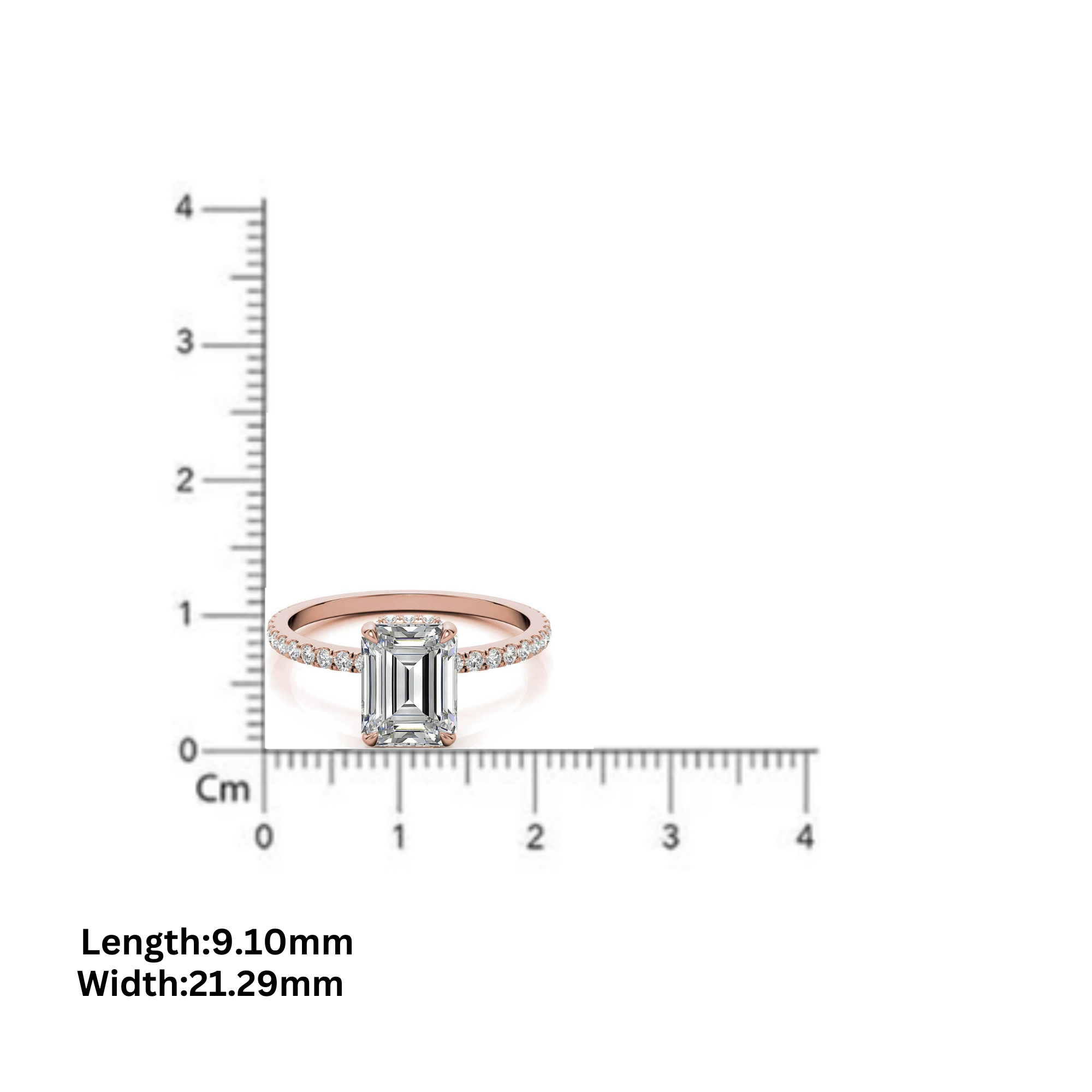 Sterling Silver Radiant Cut Adjustable Minimalist Style Yellow Gold Ring Perfect for Engagement.