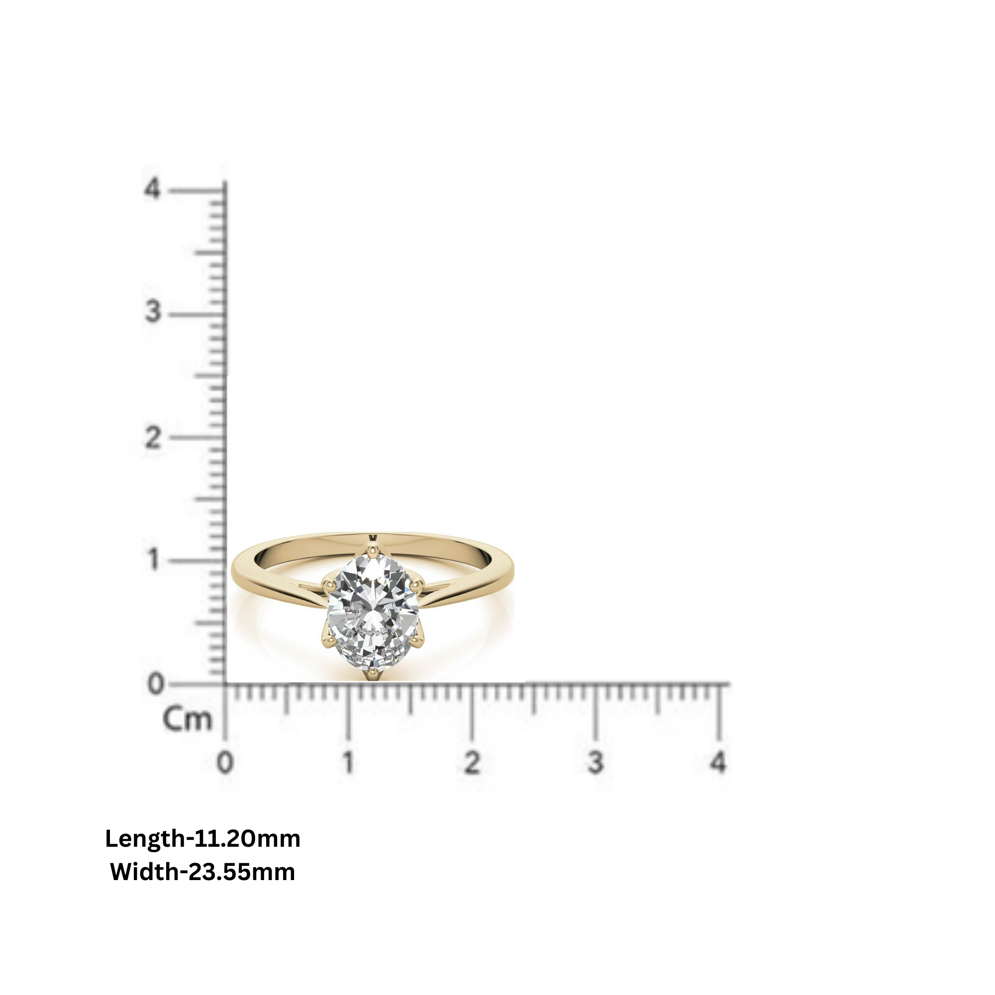 Silver Classic Solitaire Glow Ring