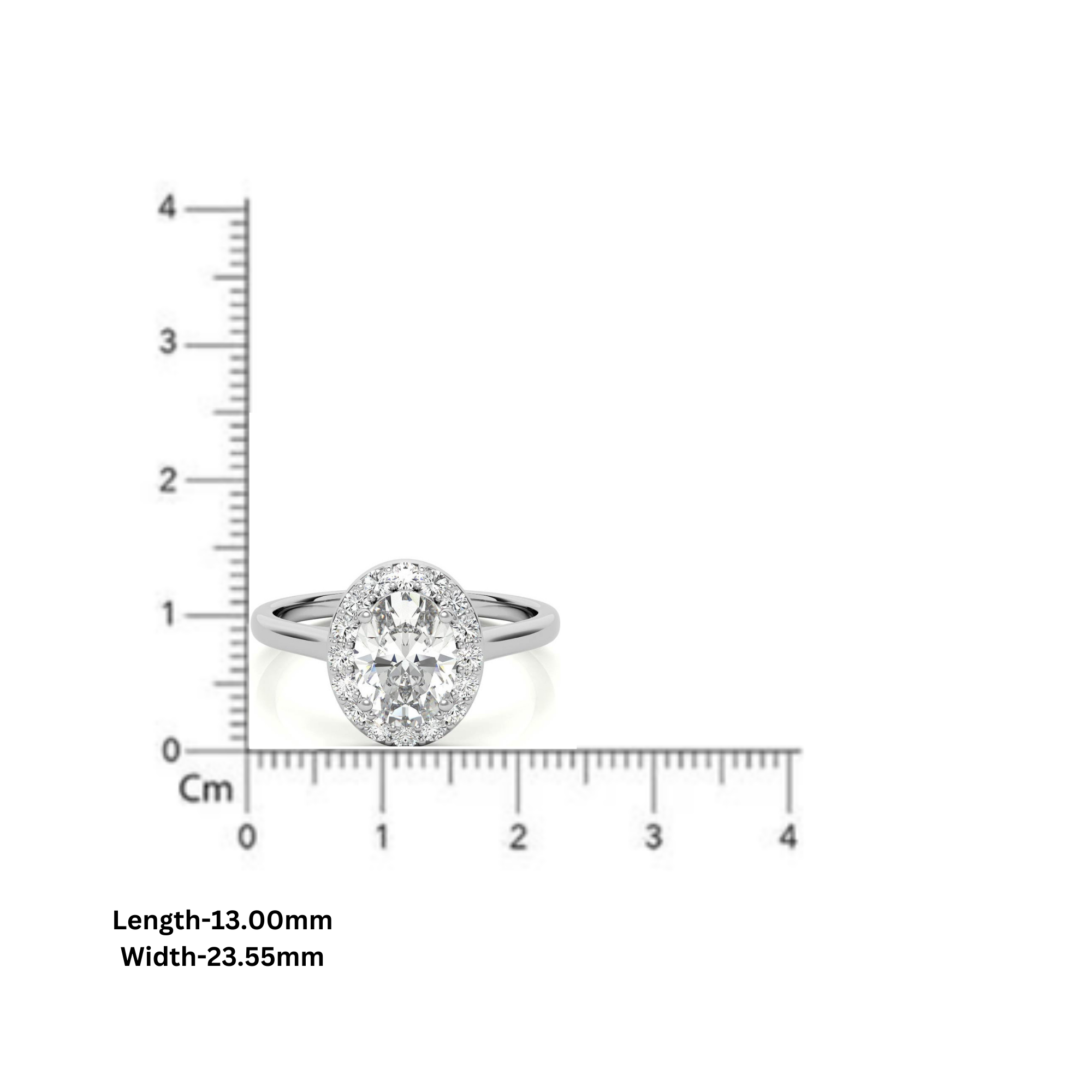 Silver Blush Halo Beauty Ring