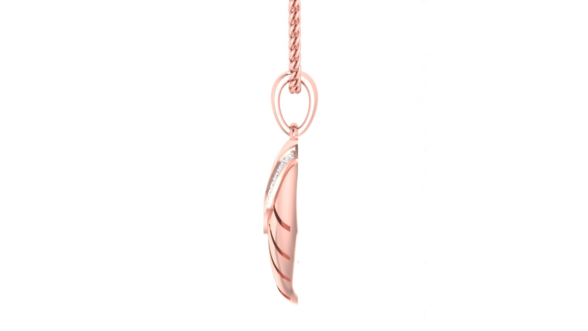 Rose Gold Plated Heart Pendant