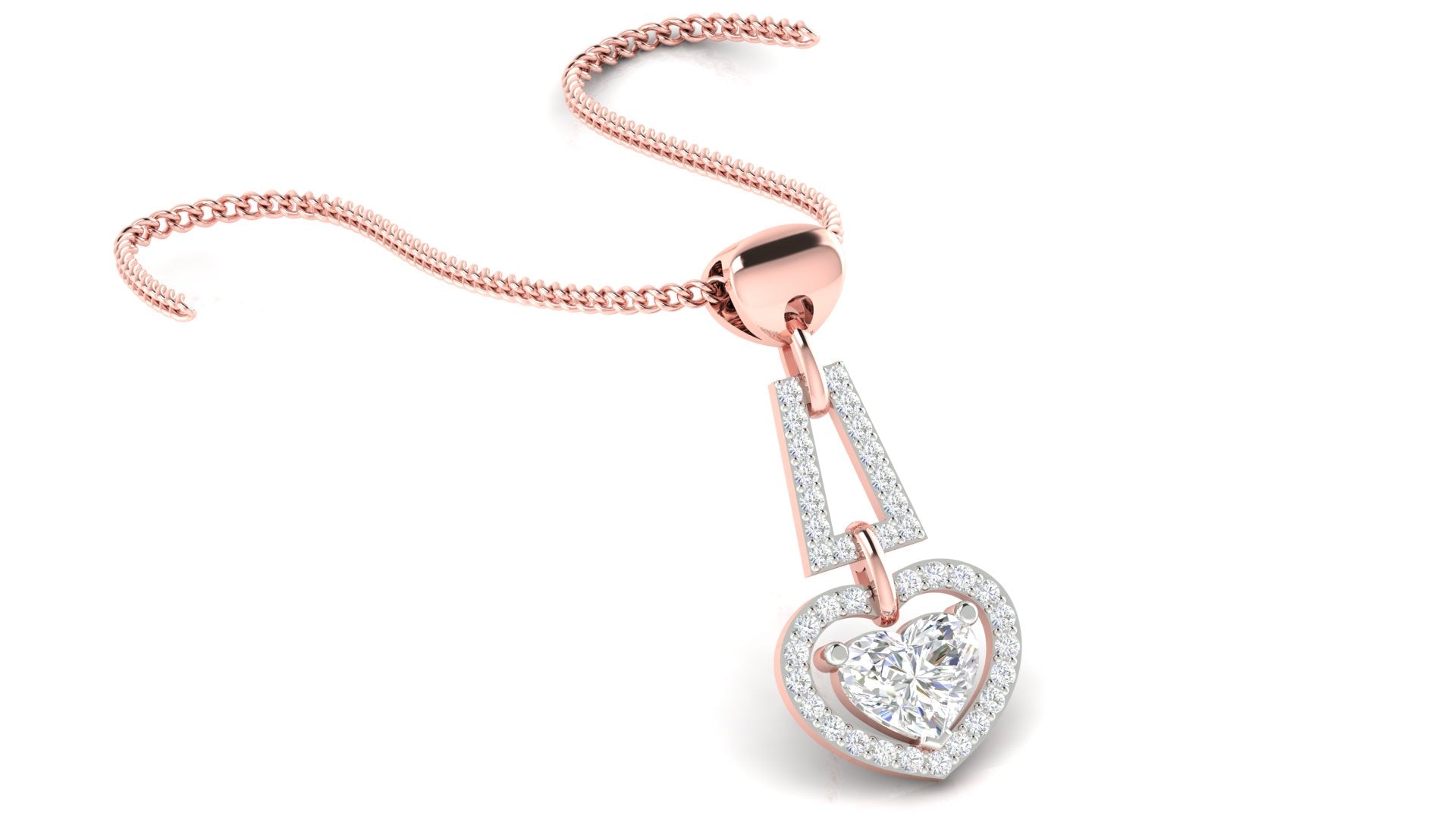 Radiant Dual Heart Pendant