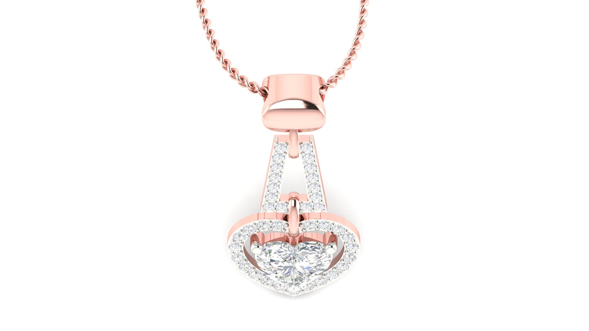 Radiant Dual Heart Pendant