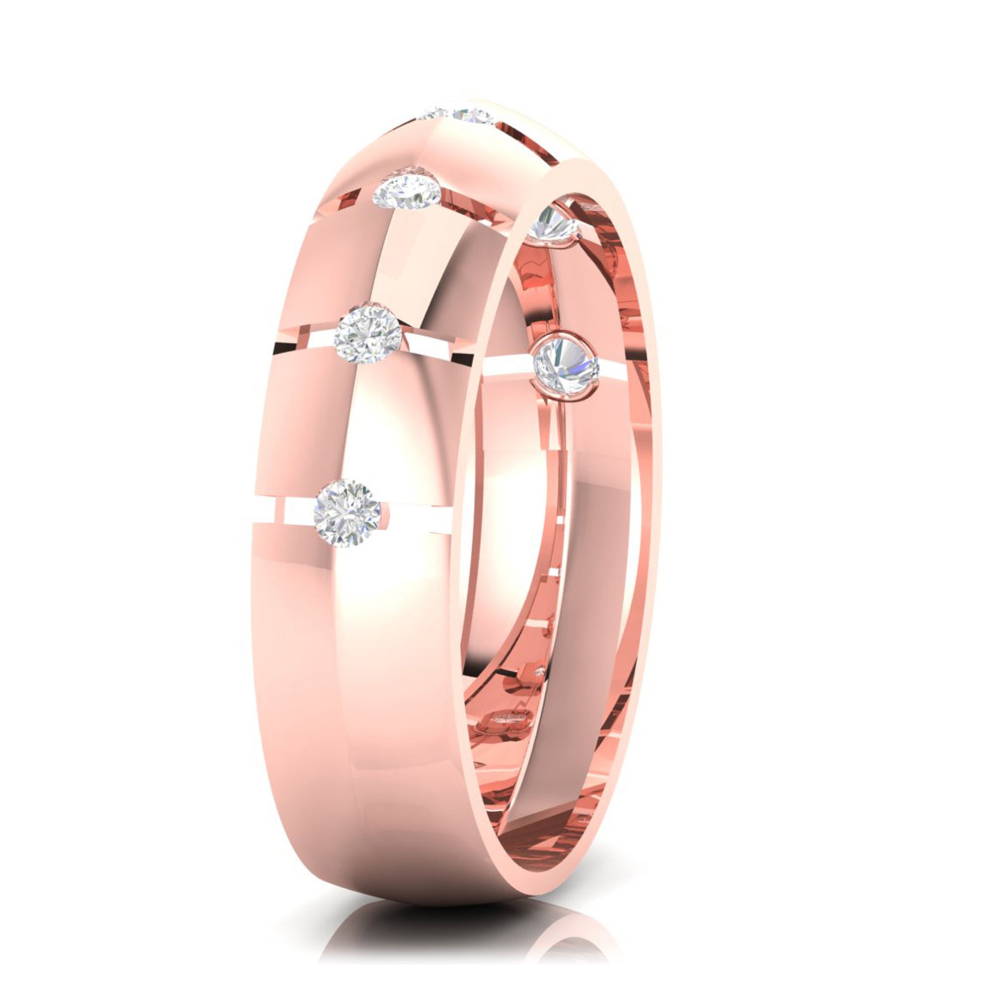 Matching Wedding Bands with Diamonds