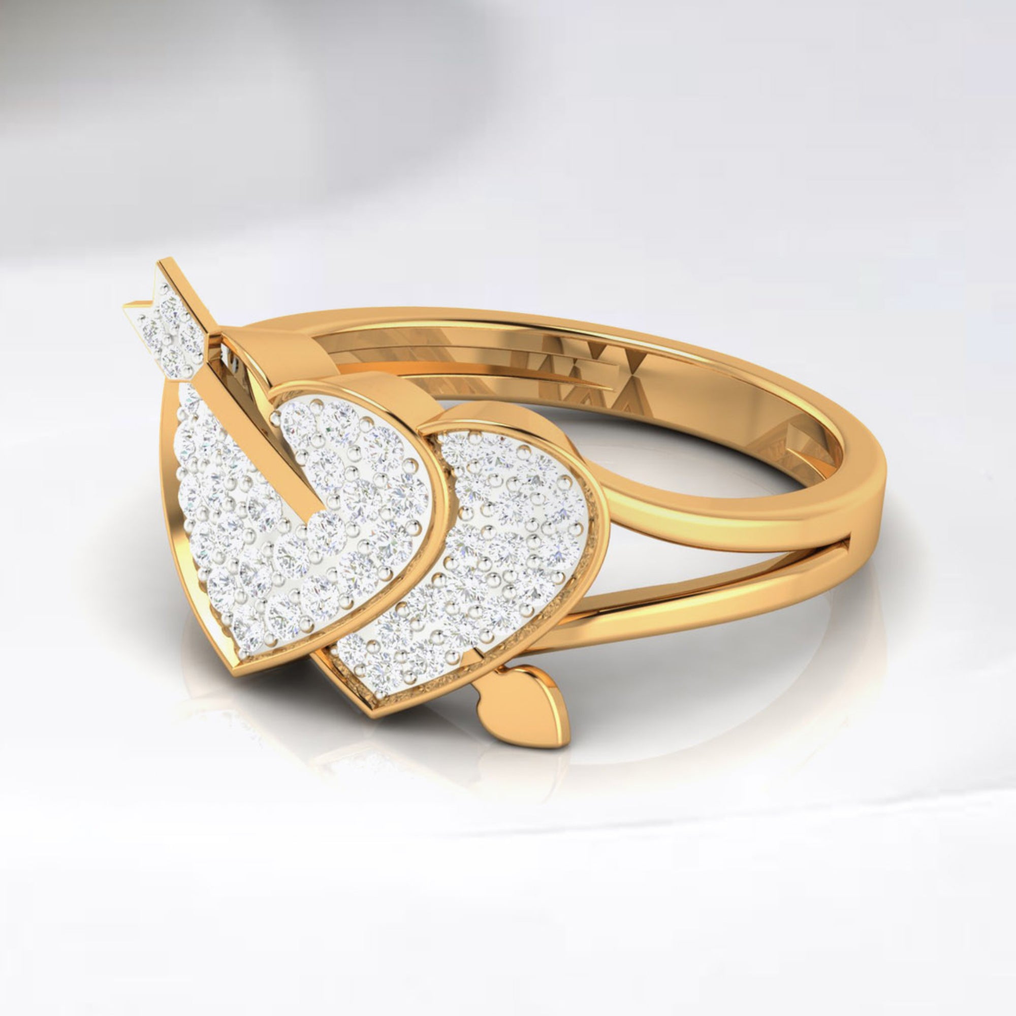 Lunara Heart and Arrow Ring