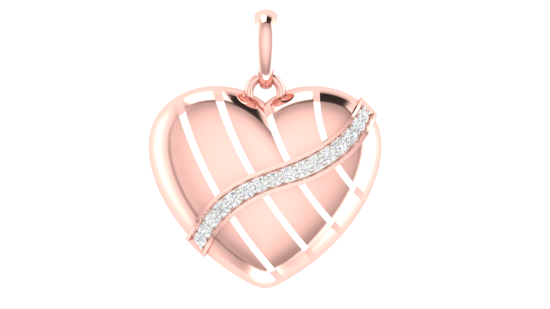 Rose Gold Plated Heart Pendant
