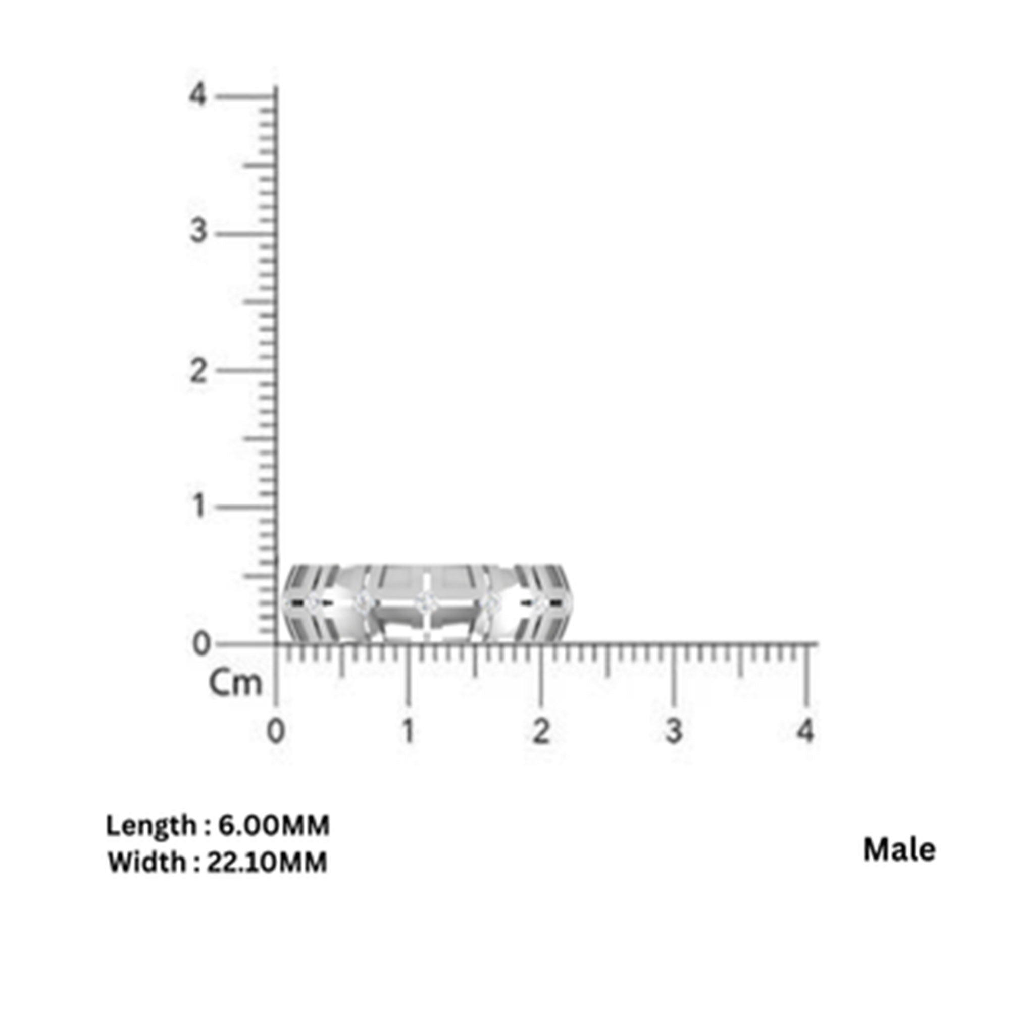 Rose Gold Geometric Couple Band