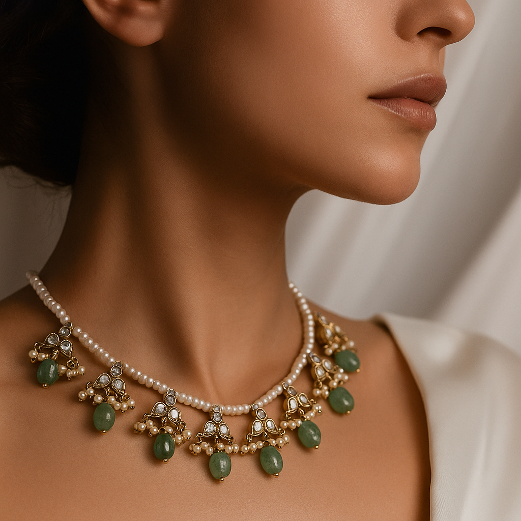 Emerald Grace Traditional Necklace