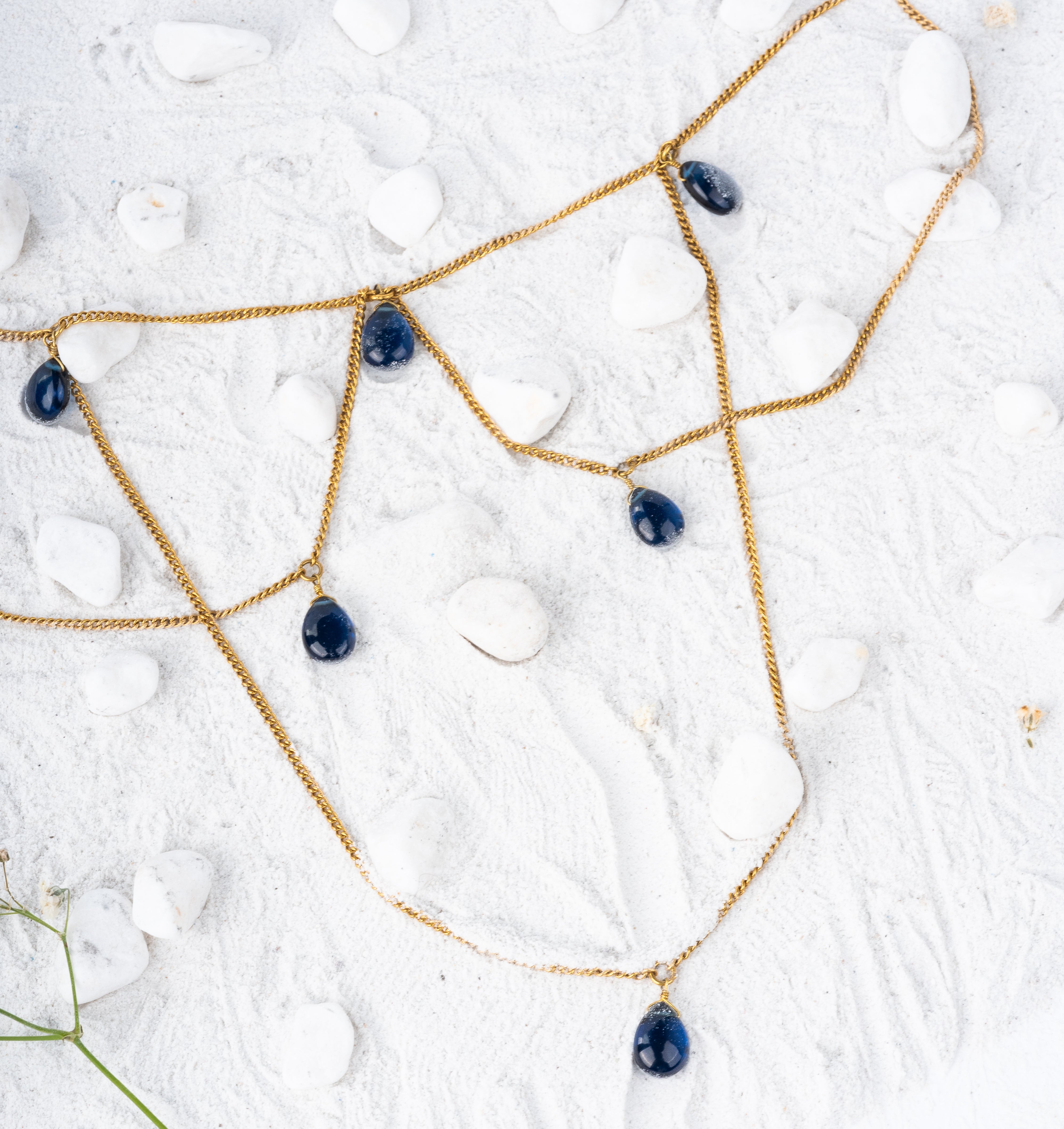 Blue Sapphire Layered Necklace