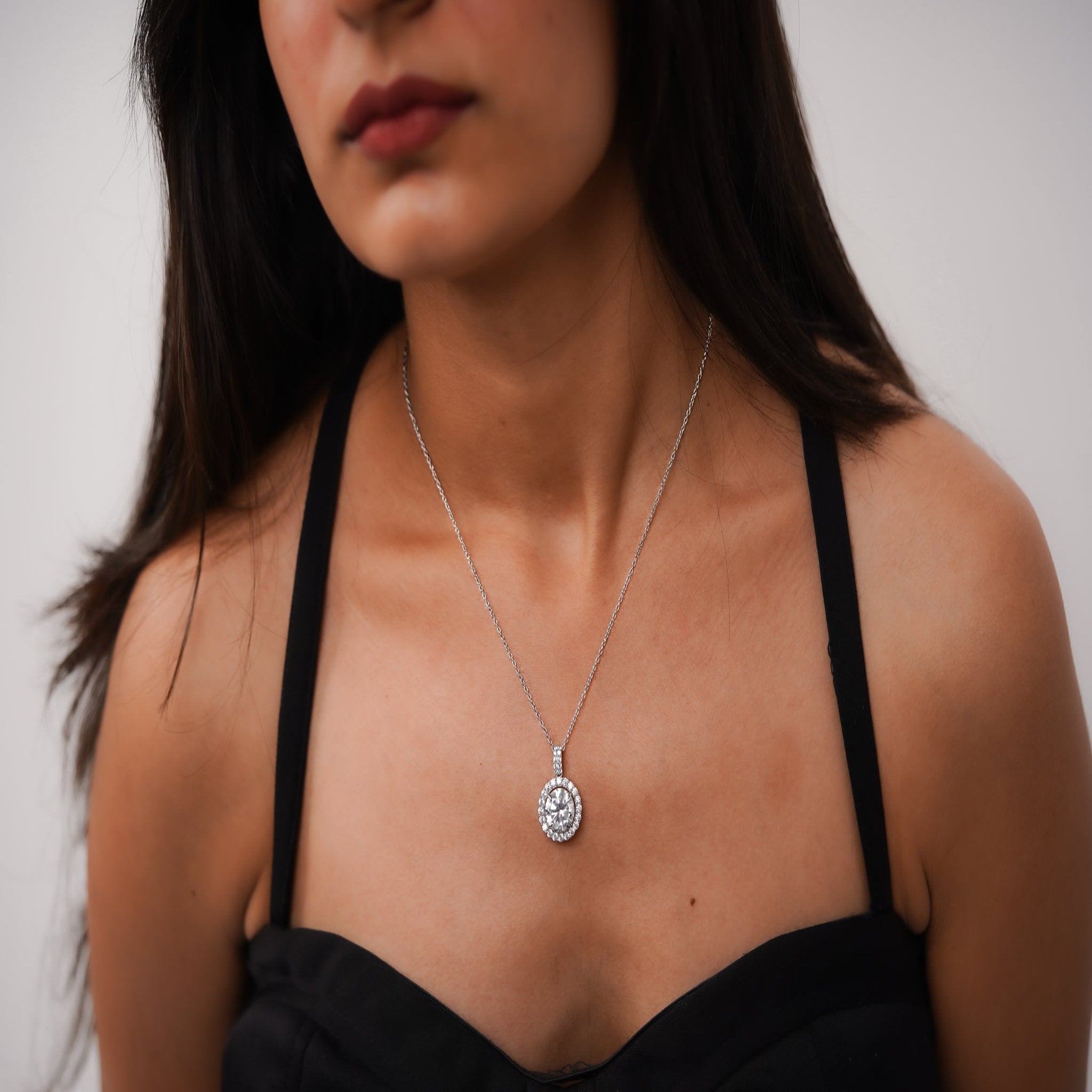 925 Sterling Silver Round Cut pendant AUS-1127