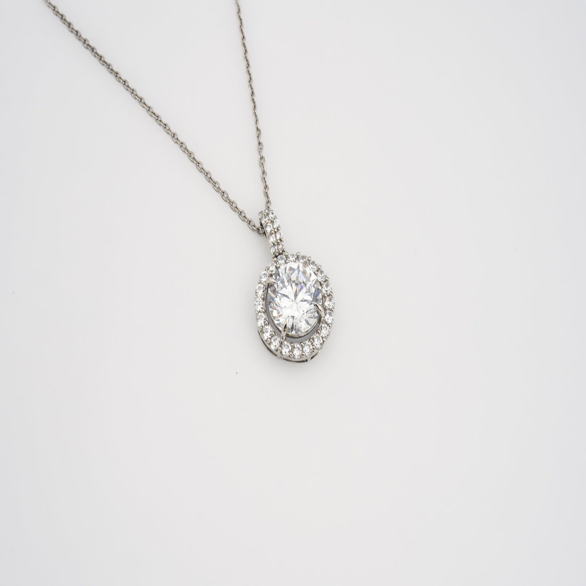 925 Sterling Silver Round Cut pendant AUS-1127