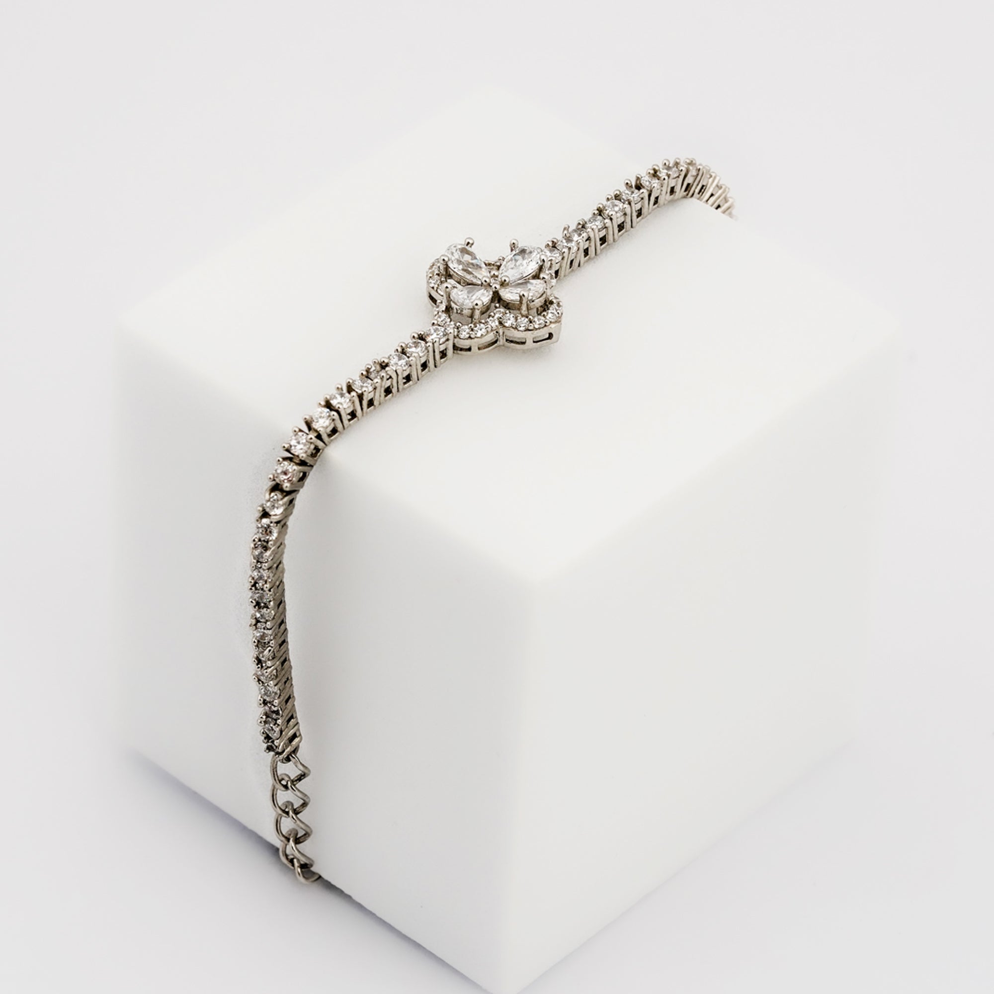 Floral American Diamond Bracelet