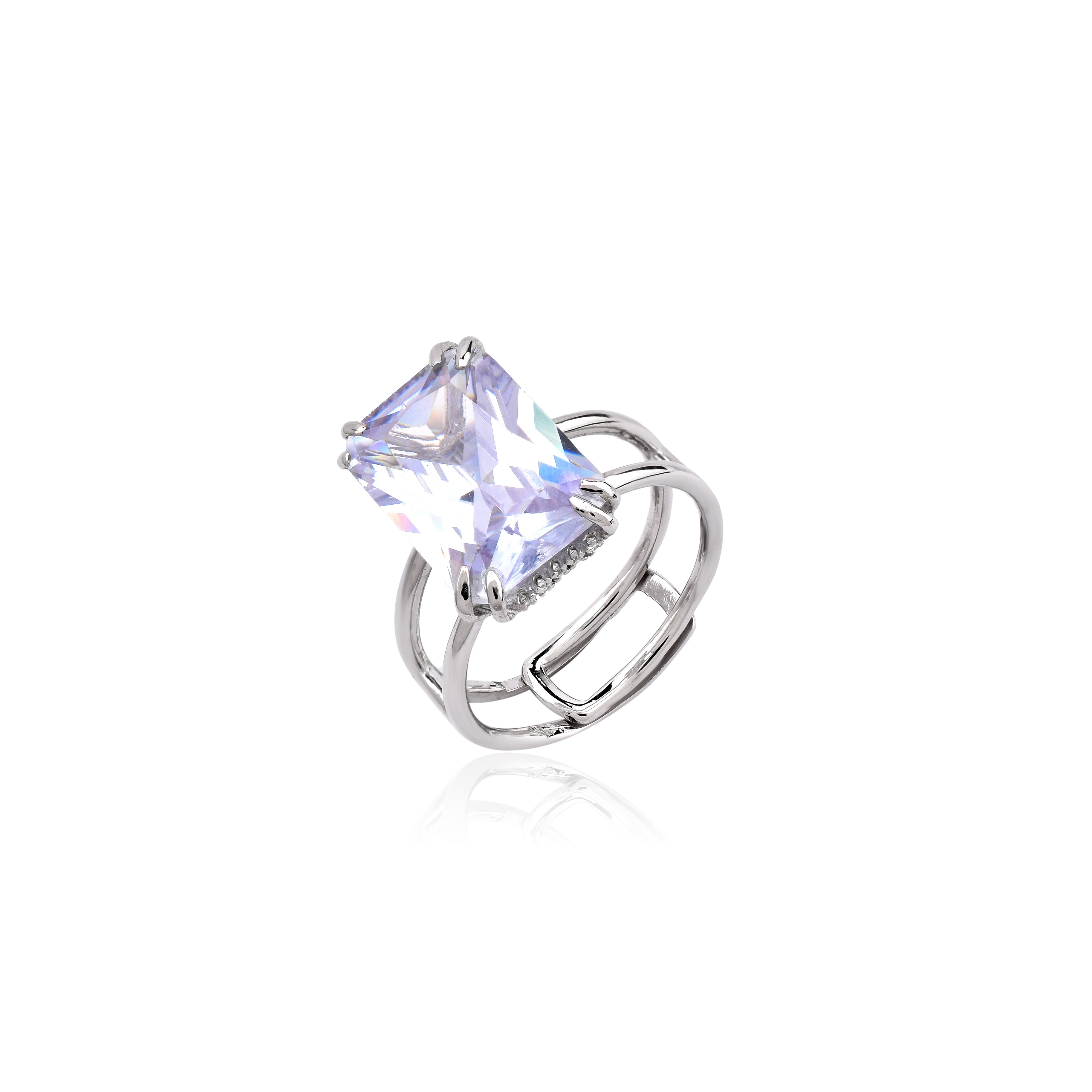 Chic Twin Shimmer Ring