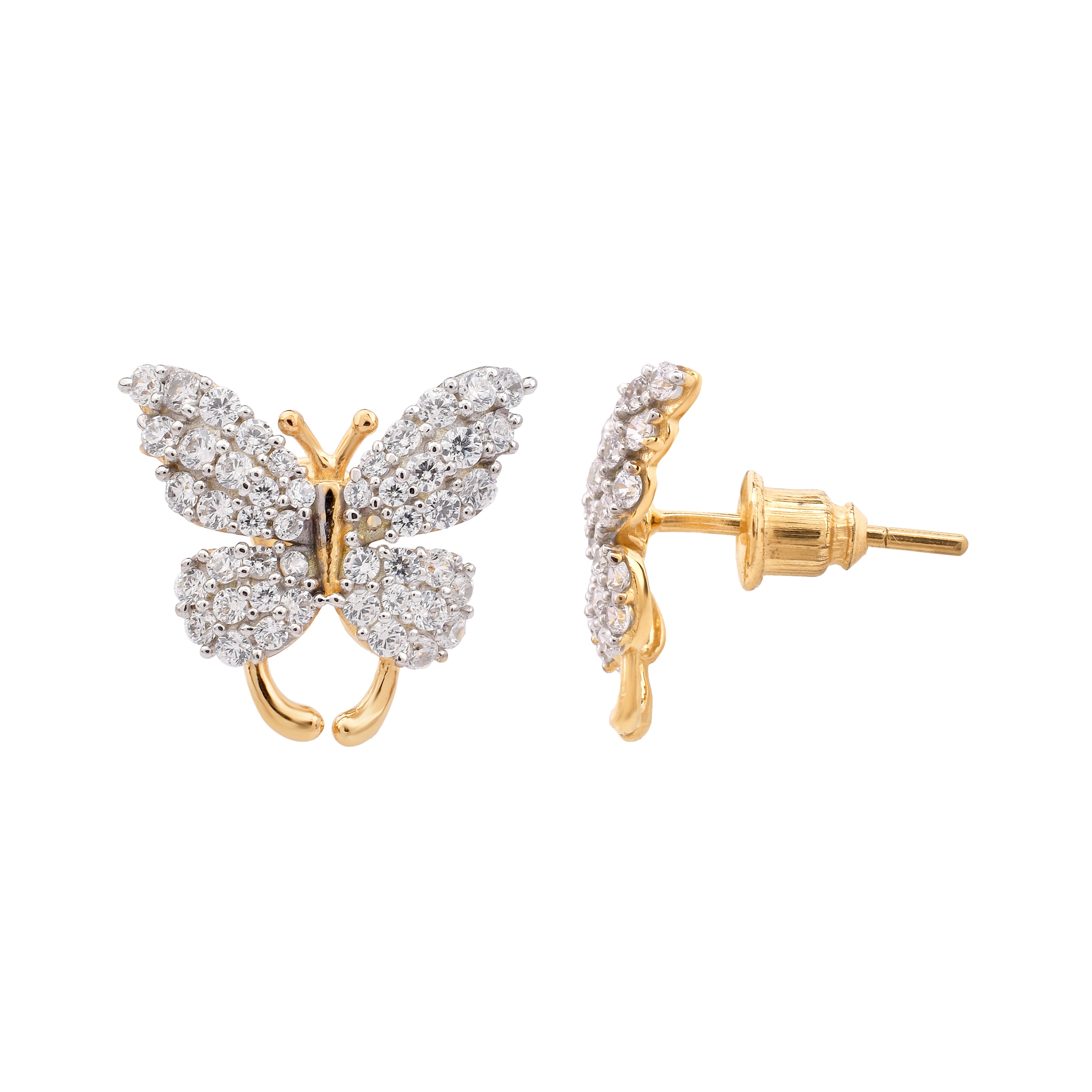 Elegant Butterfly Stud Earrings