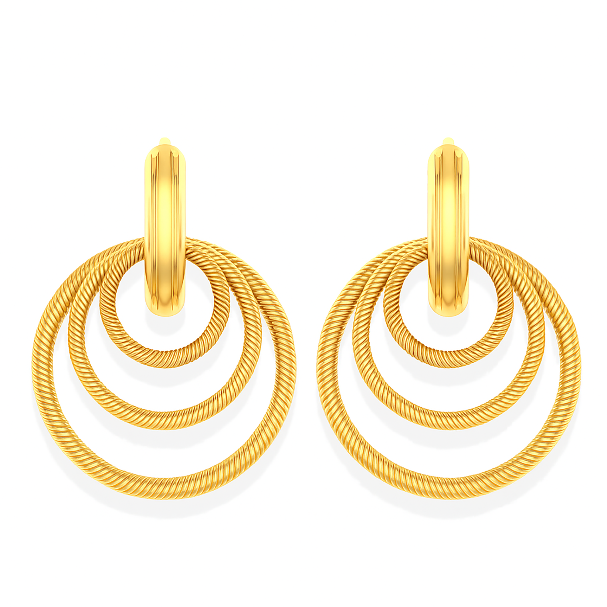 Timeless Spiral Earrings with Circular Design