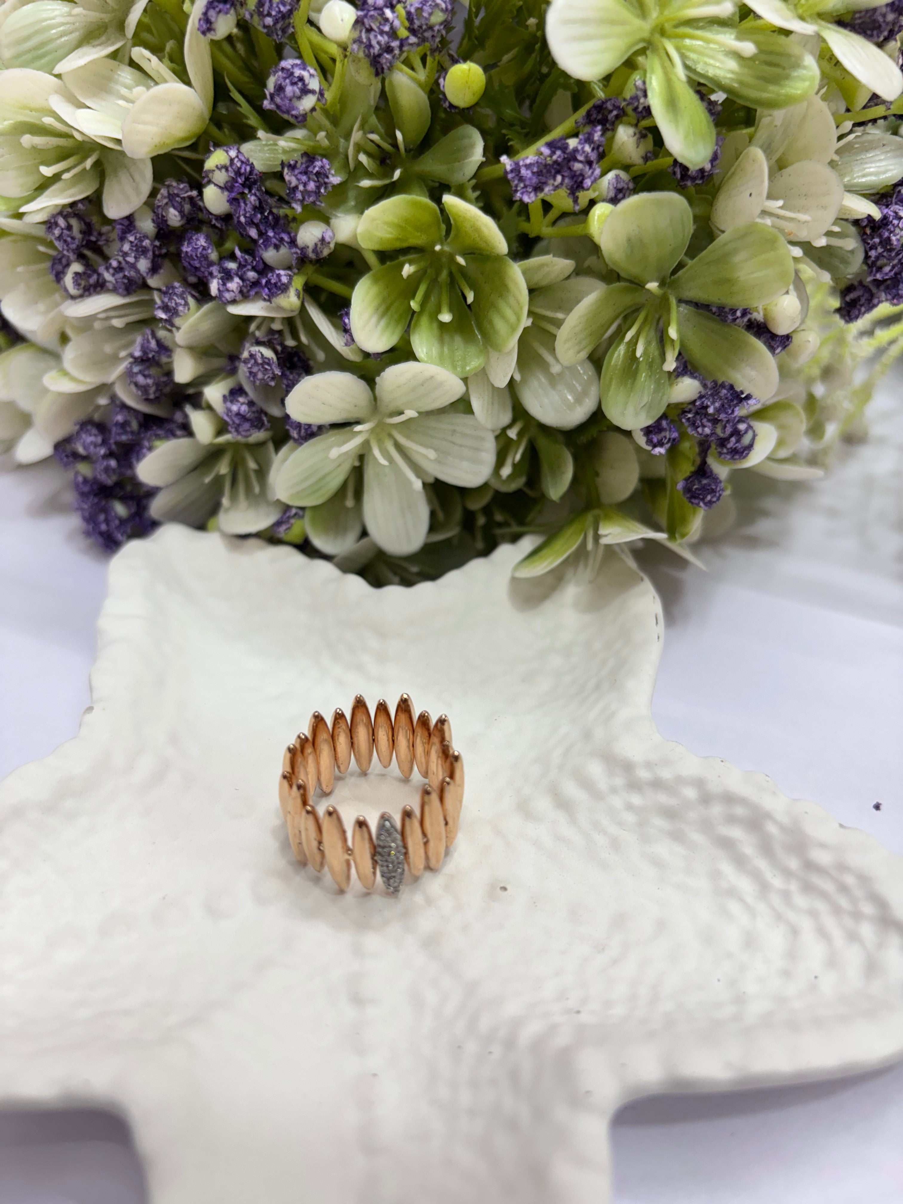 Cocoon Yellow Gold Plated Ring