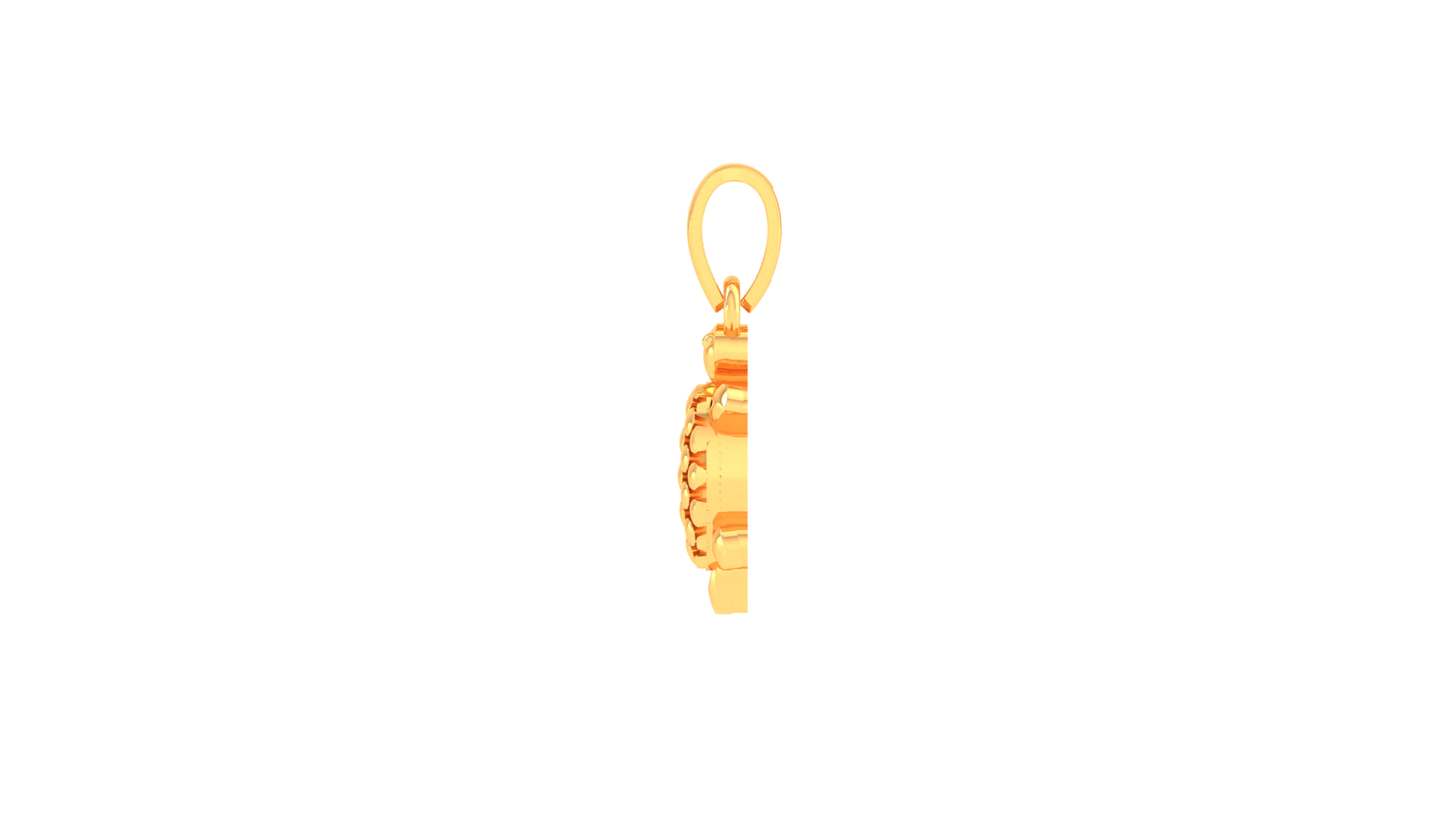 Silver Animal-Themed Inspired Turtle Figure Yellow Gold Pendant For Kids