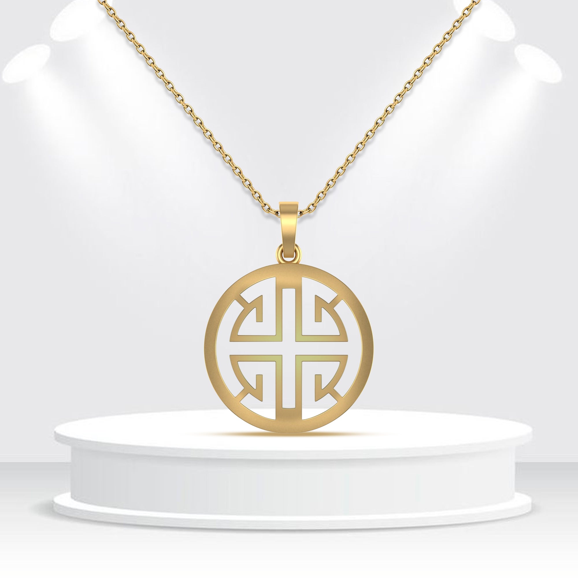 Men's Gold Vermeil Cross Pendant