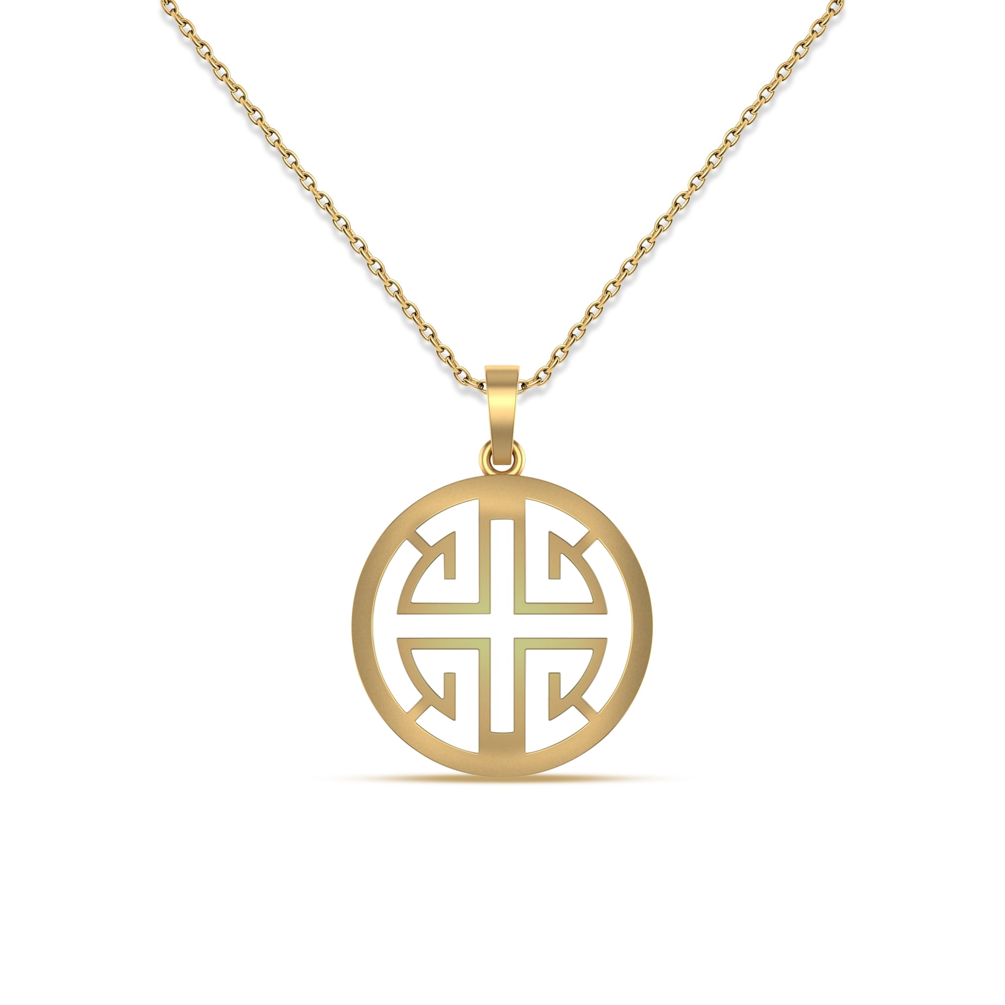 Men's Gold Vermeil Cross Pendant