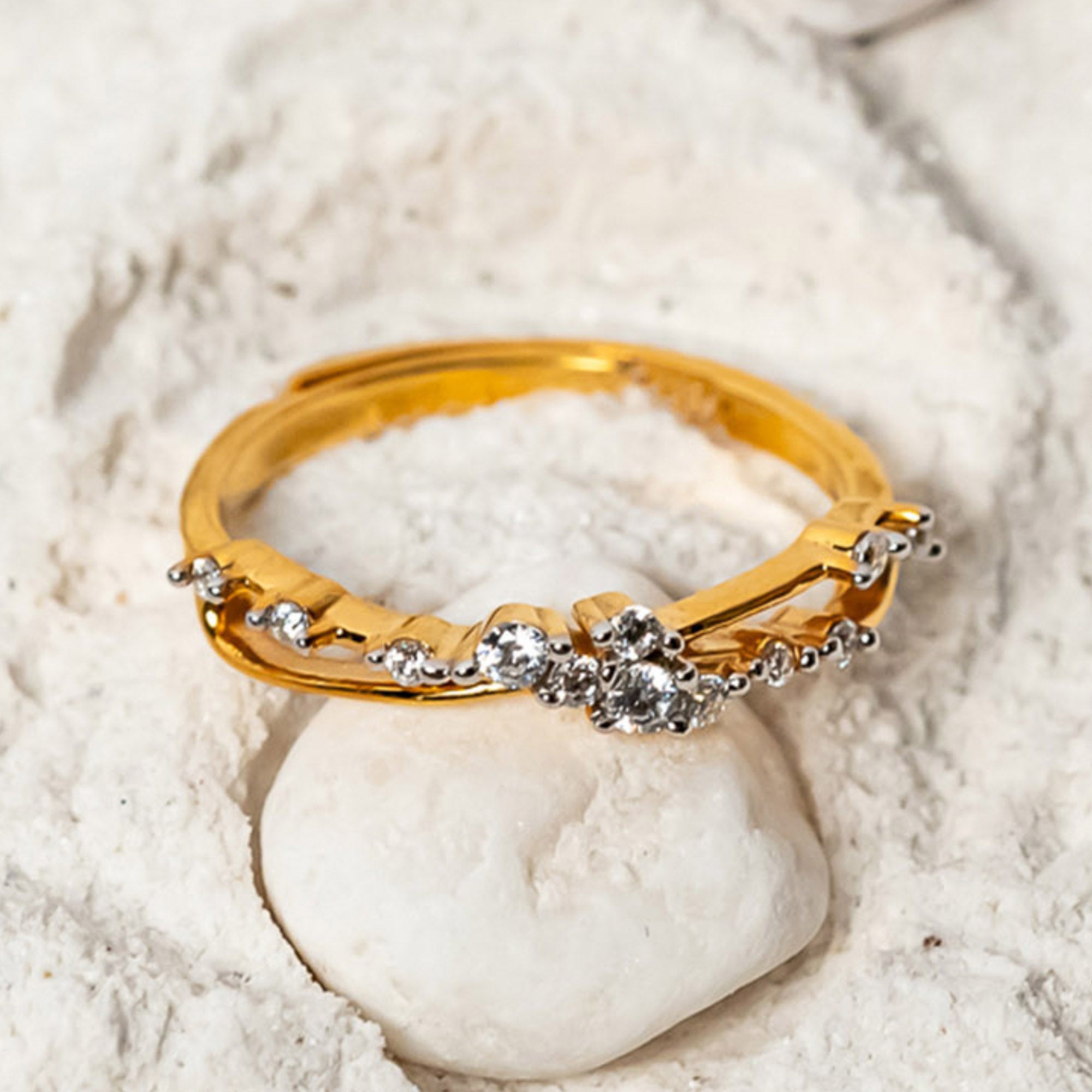 Stackable Green Shine Ring