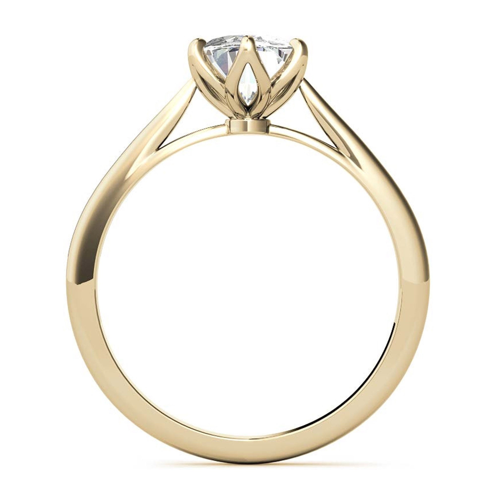 Silver Classic Solitaire Glow Ring