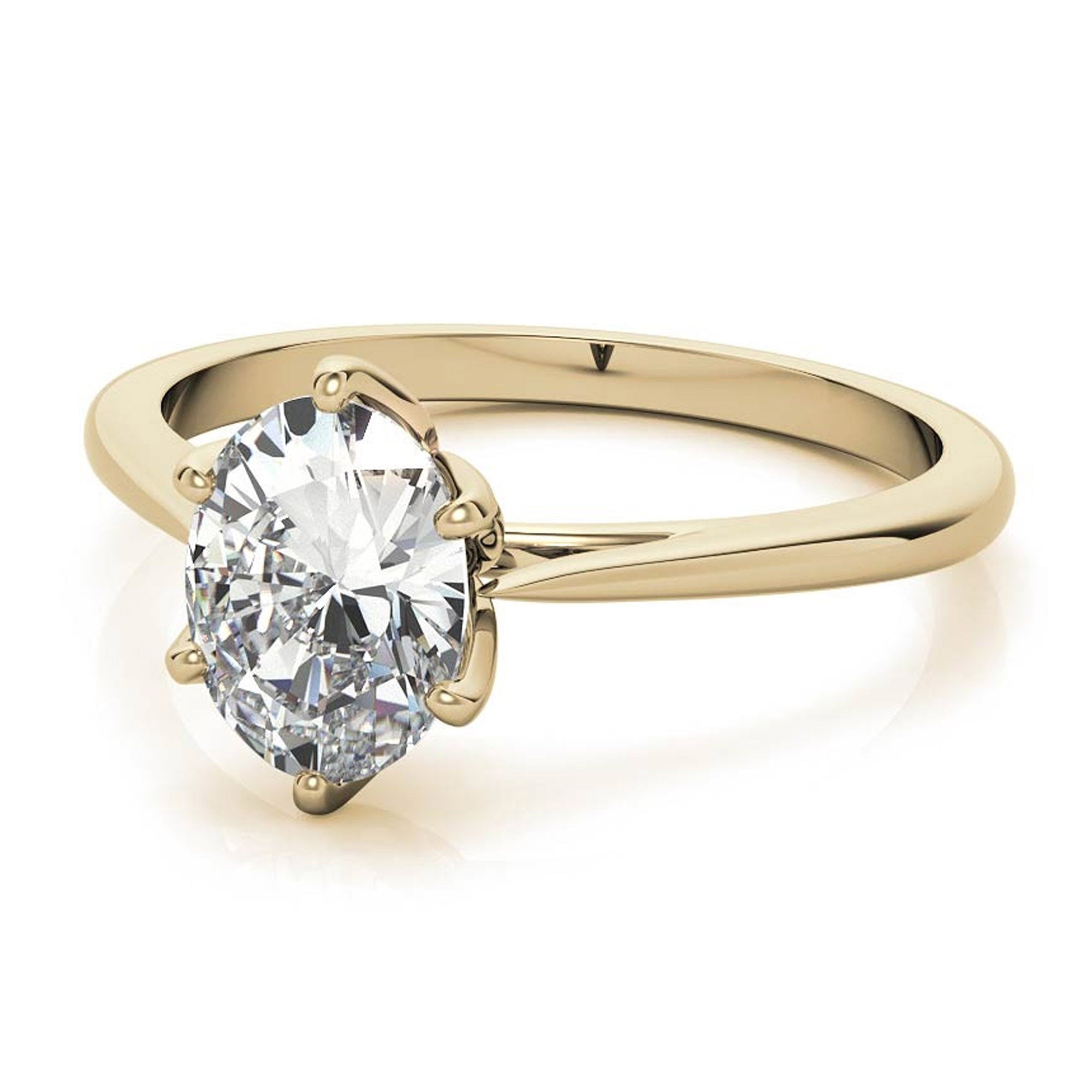 Silver Classic Solitaire Glow Ring