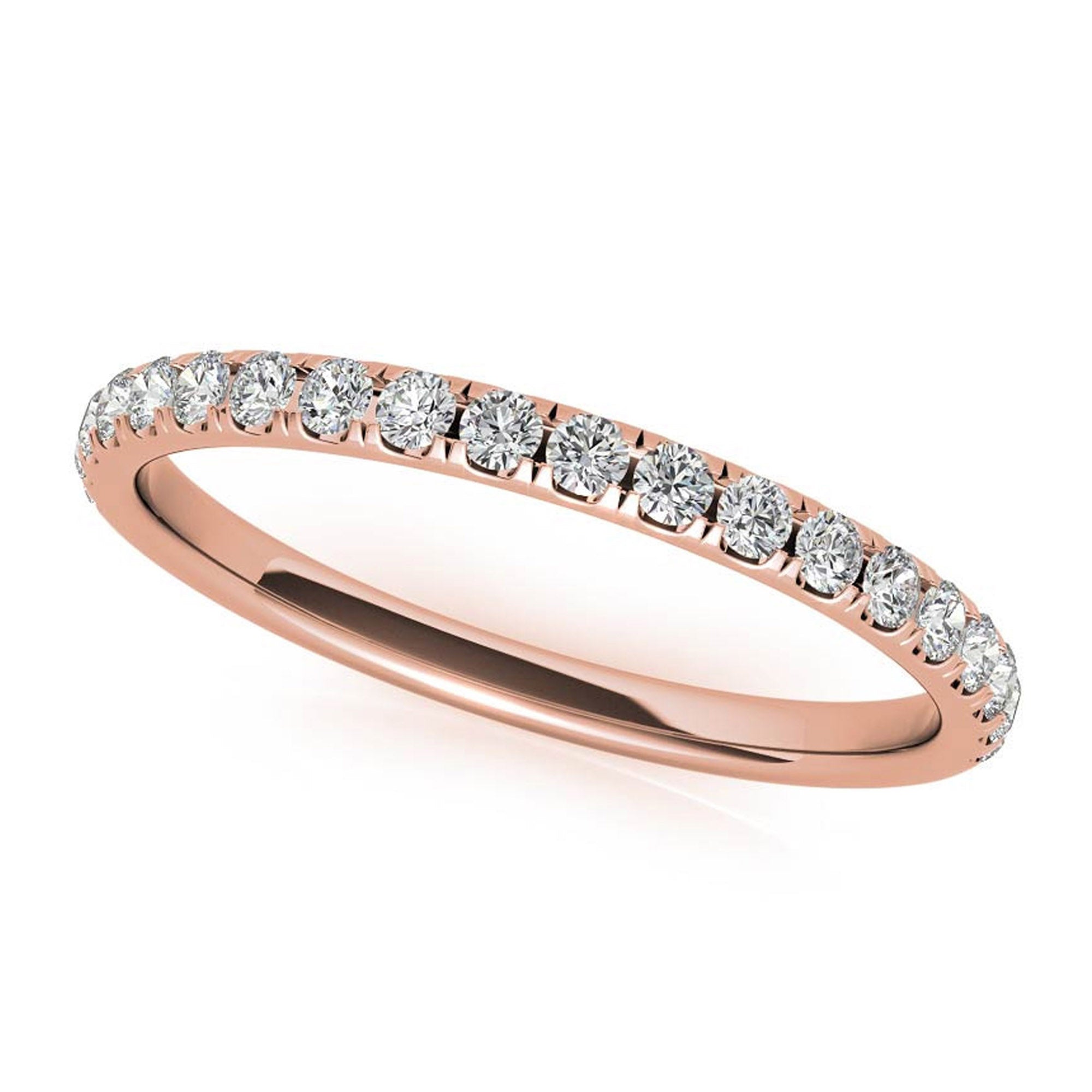 Adjustable Sterling Silver Stackable Oval Ring - Elegant Rose Gold Plating