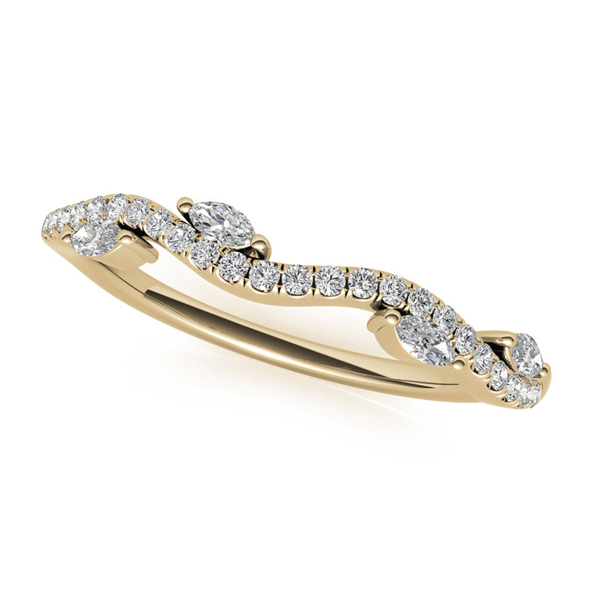 Silver Gleaming Stack Sparkle Ring