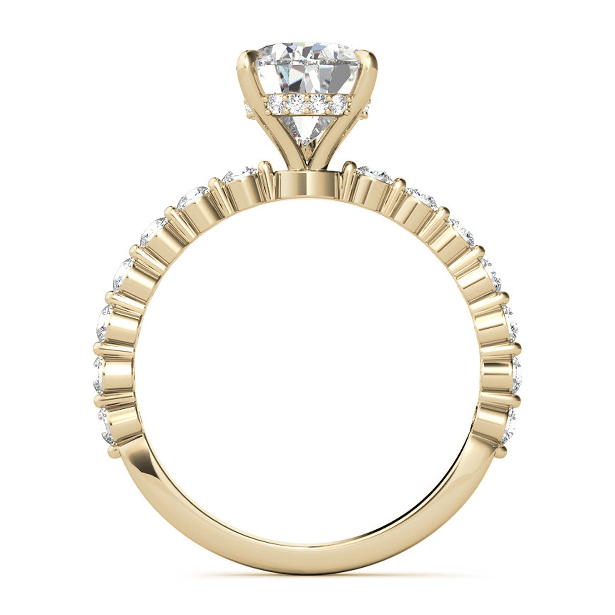 Silver Shining Pear Cut Ring