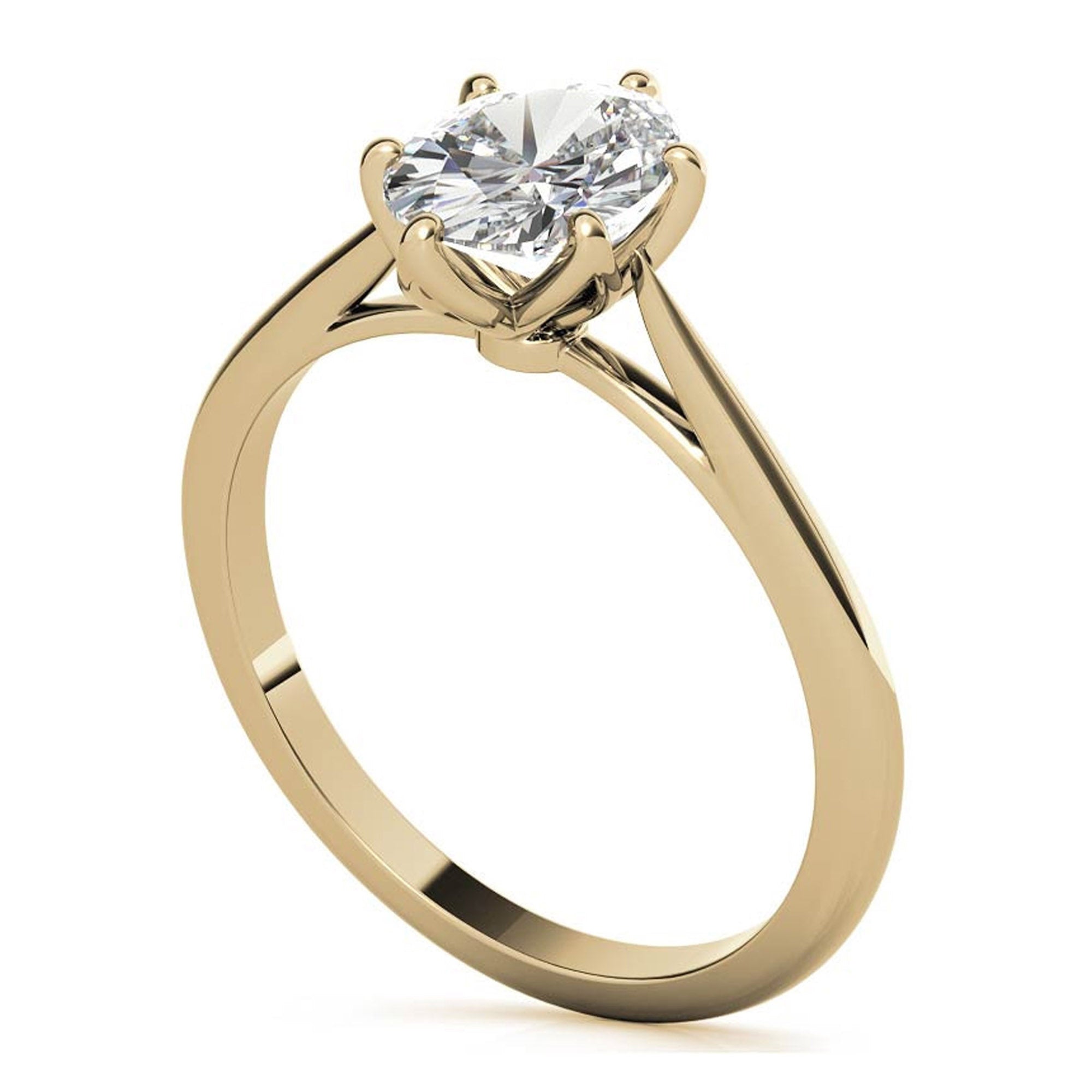 Silver Classic Solitaire Glow Ring