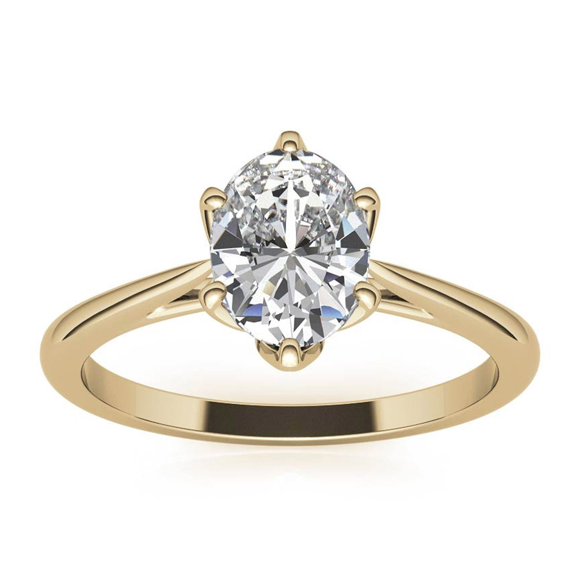 Silver Classic Solitaire Glow Ring