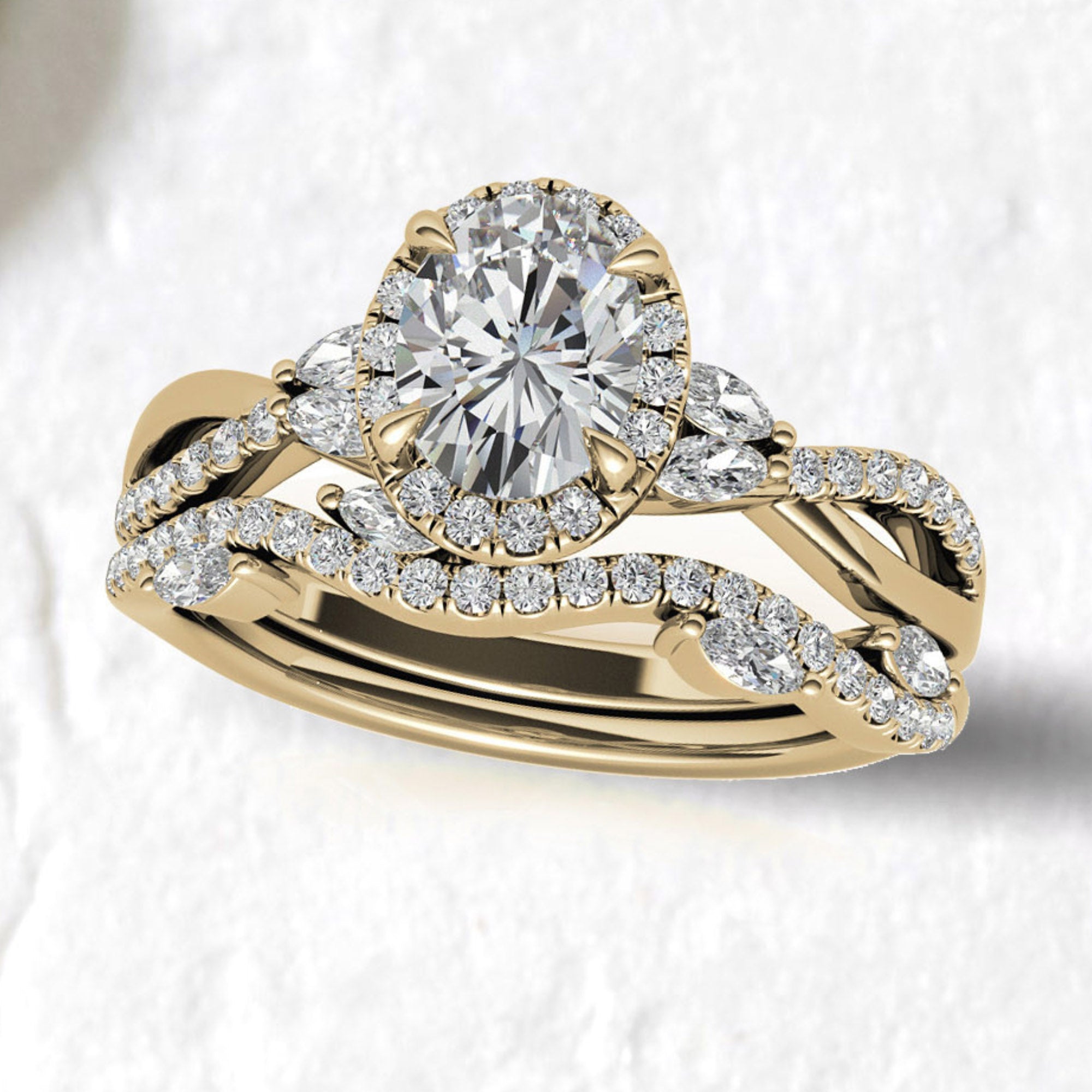 Silver Gleaming Stack Sparkle Ring