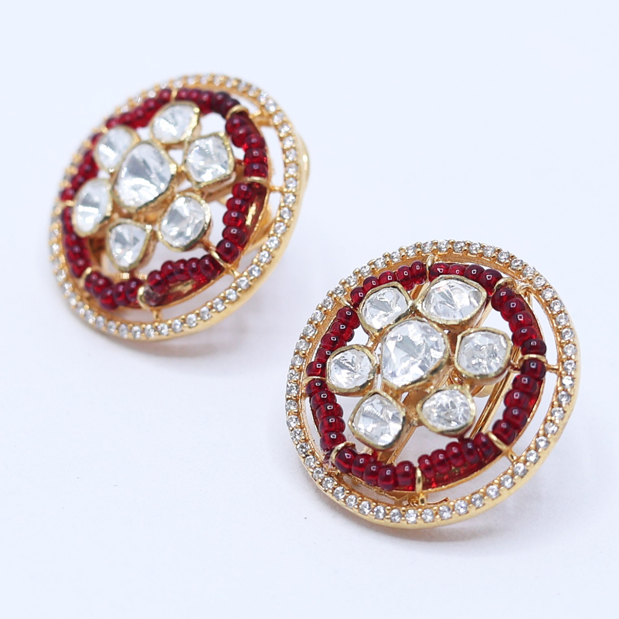 Rani Chandramukhi Polki Glow Stud
