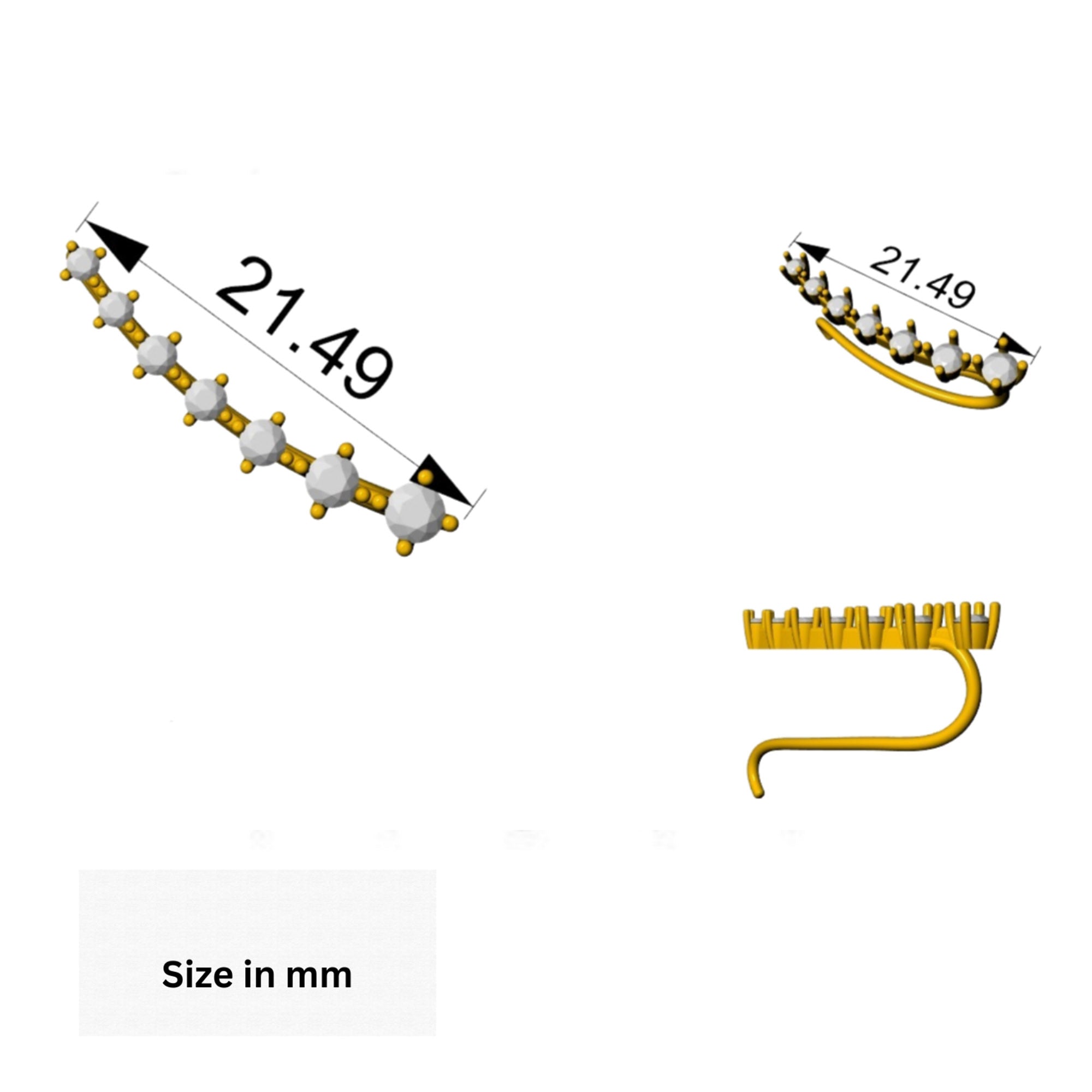 Sparkling Climber Earrings