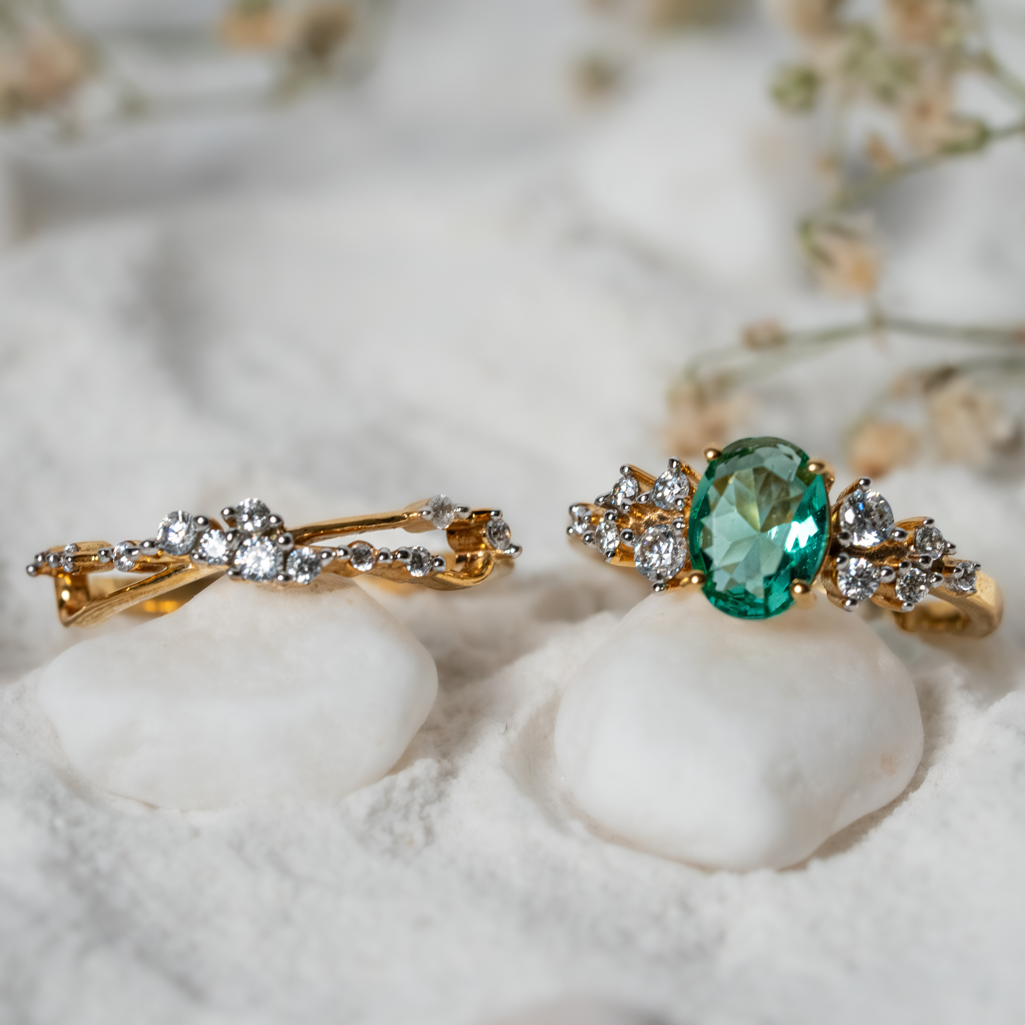 Stackable Green Shine Ring