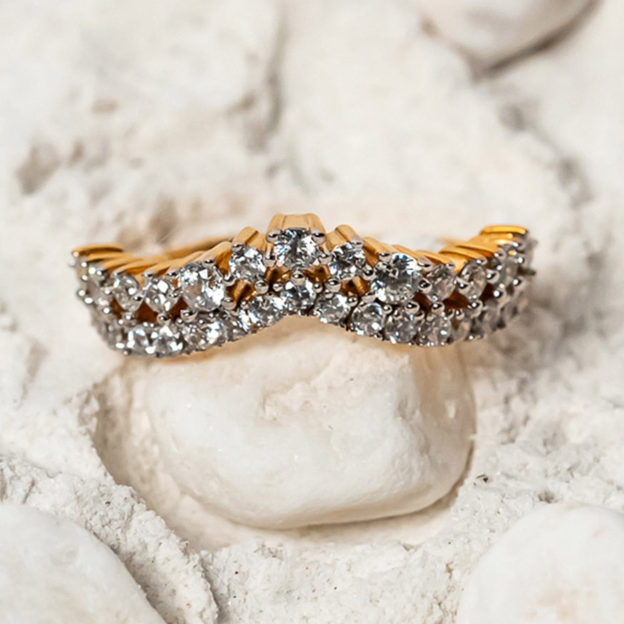 Women's Chevron Diamond Ring