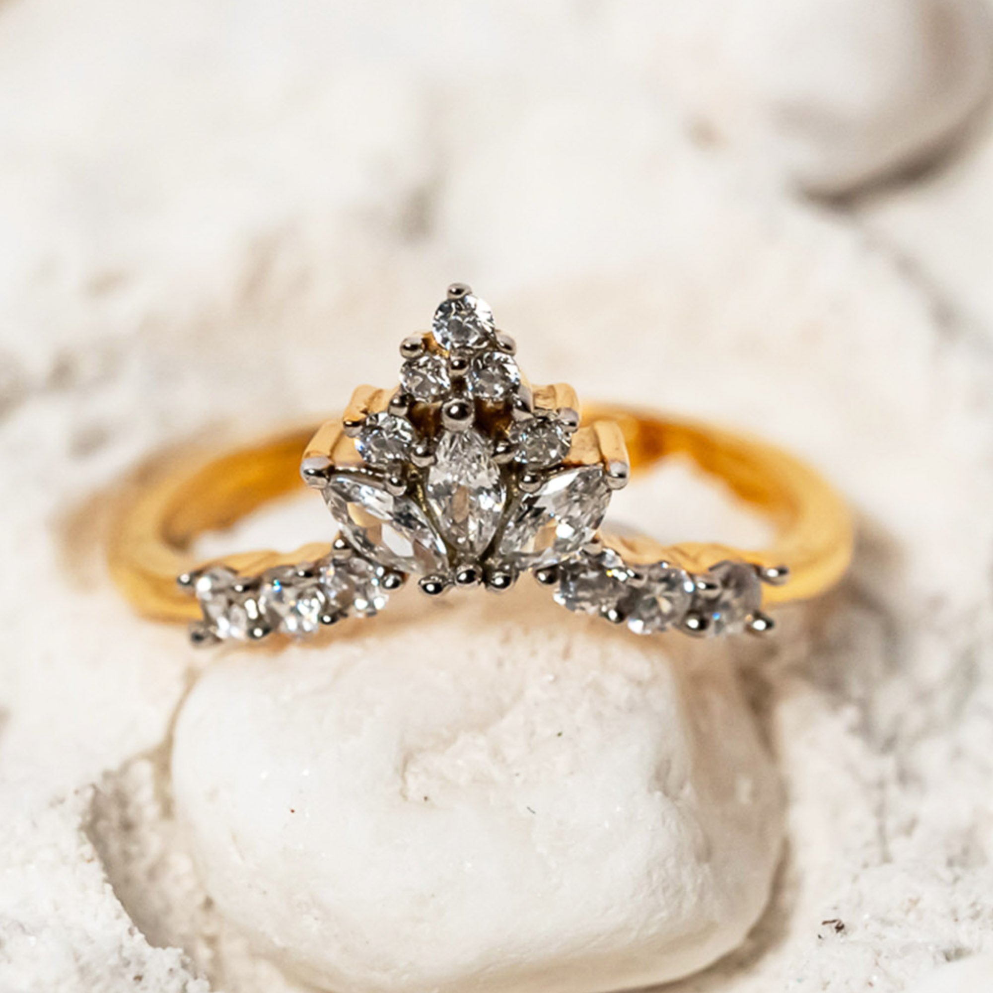 Three Piece Amethyst Ring Set