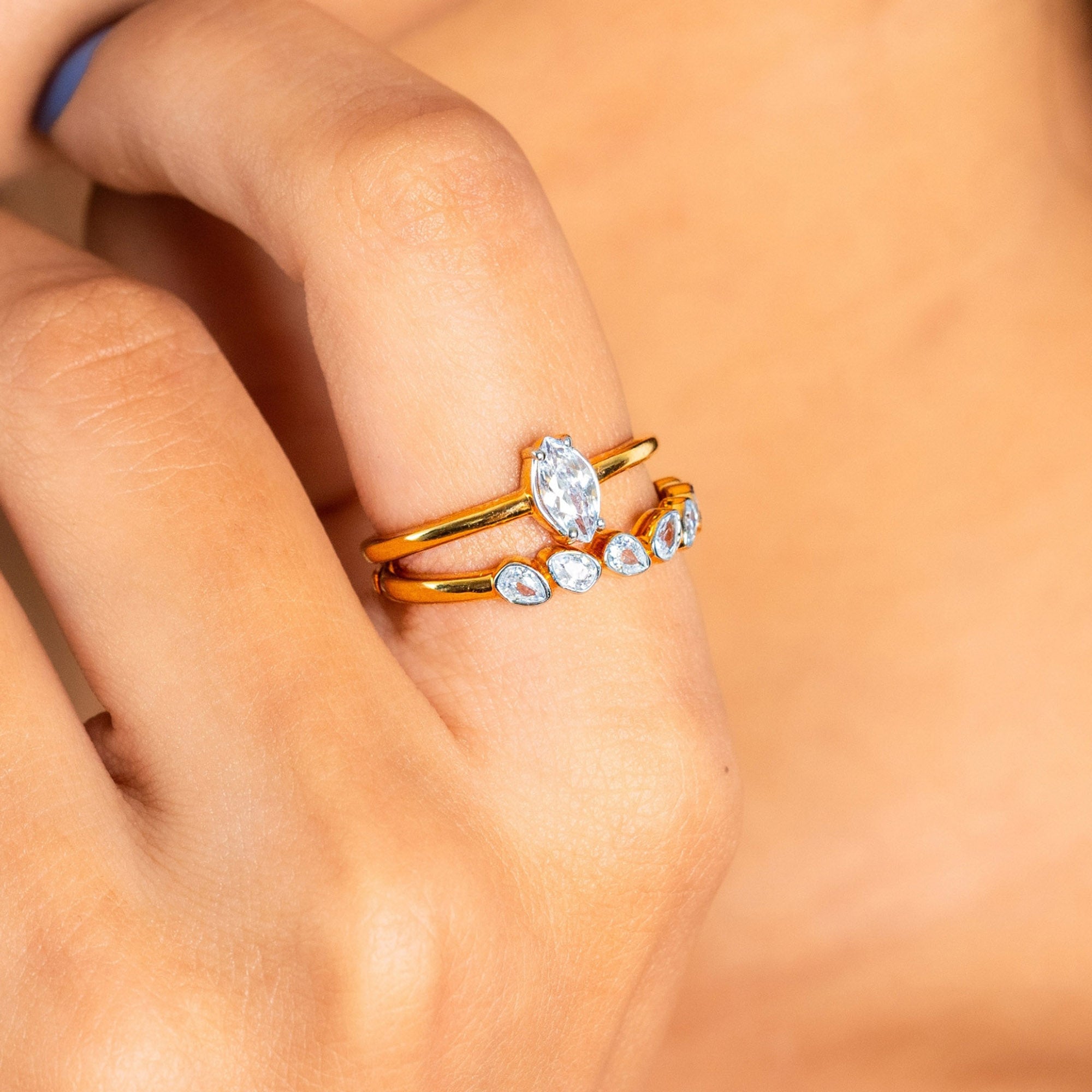 Stylish Stackable Rings Set for Women