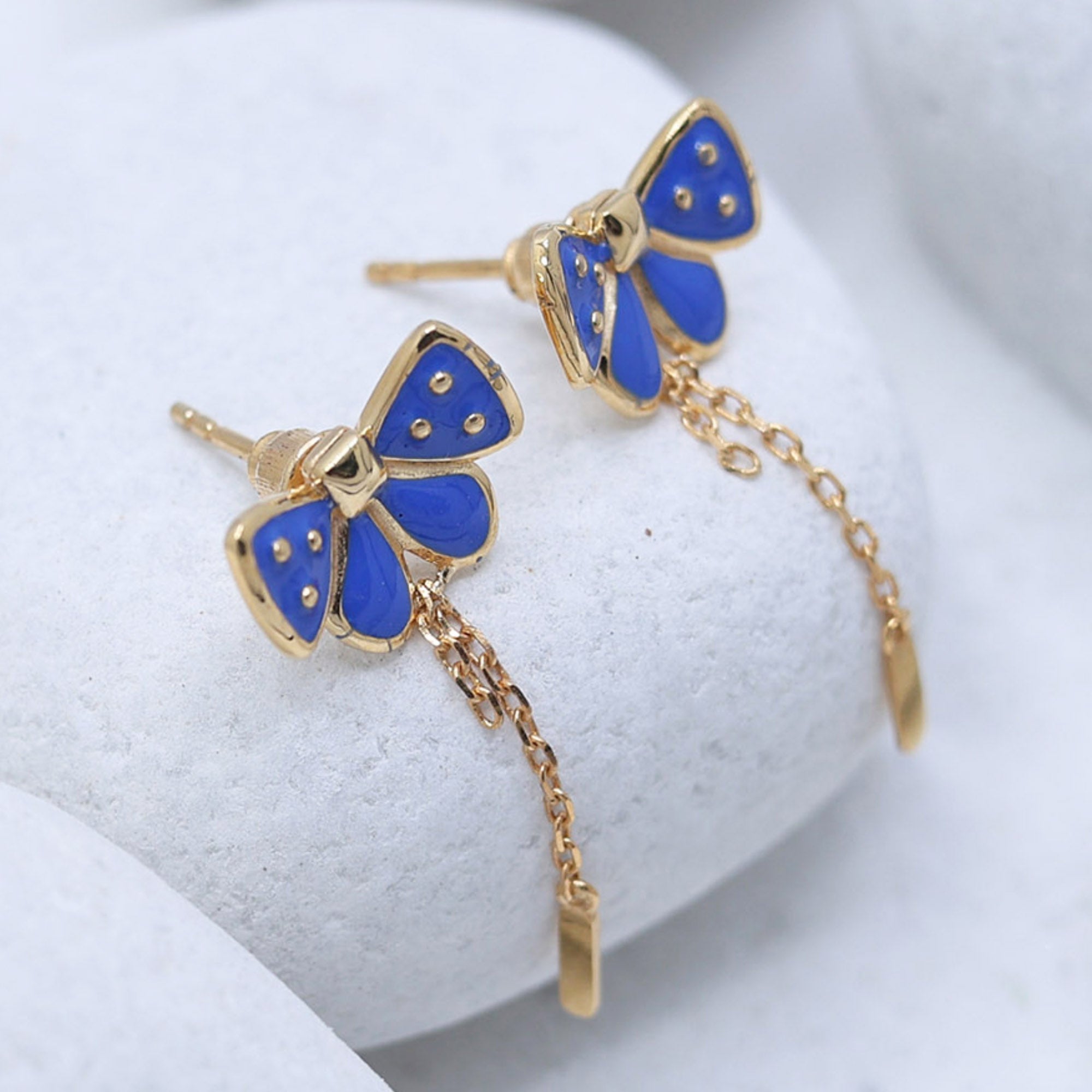 Charming Kids Bow Drop Earrings