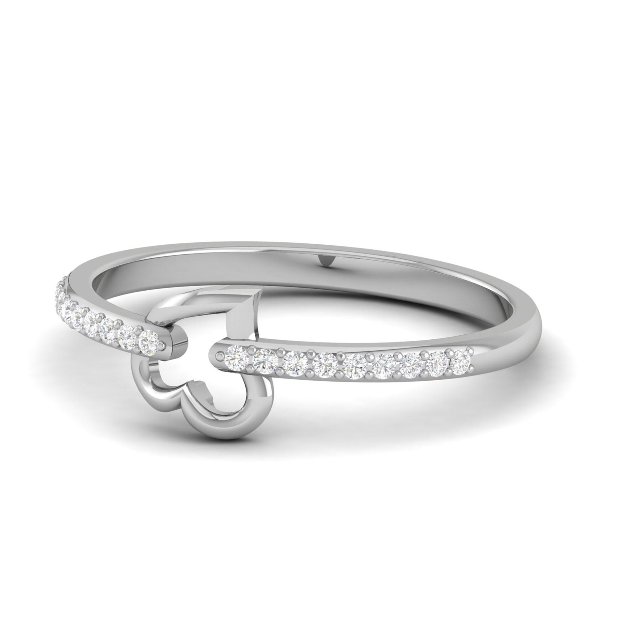 Sterling Silver Open Heart Ring
